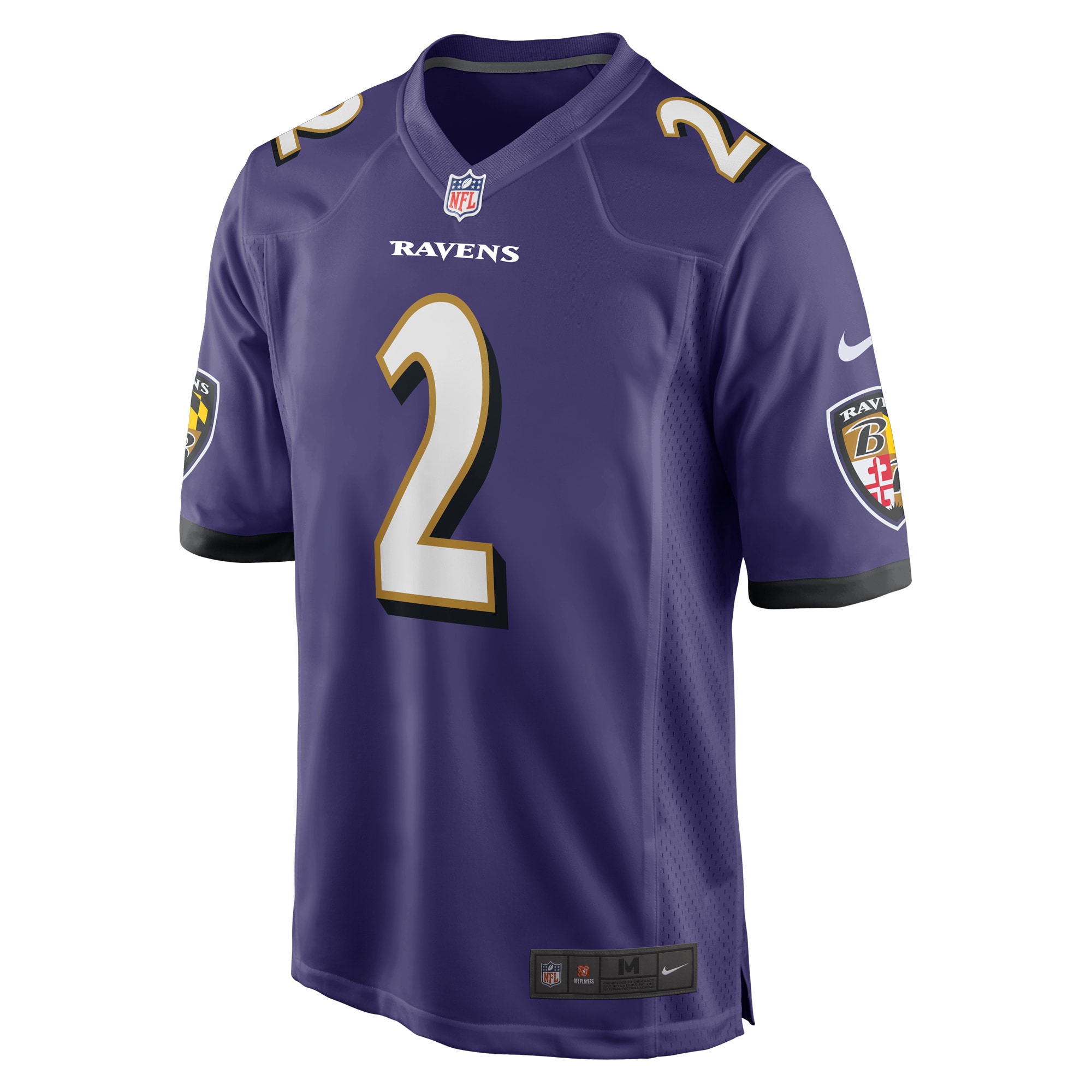 Nate Wiggins Baltimore Ravens Nike Player Game Jersey – Purple Clowdercats