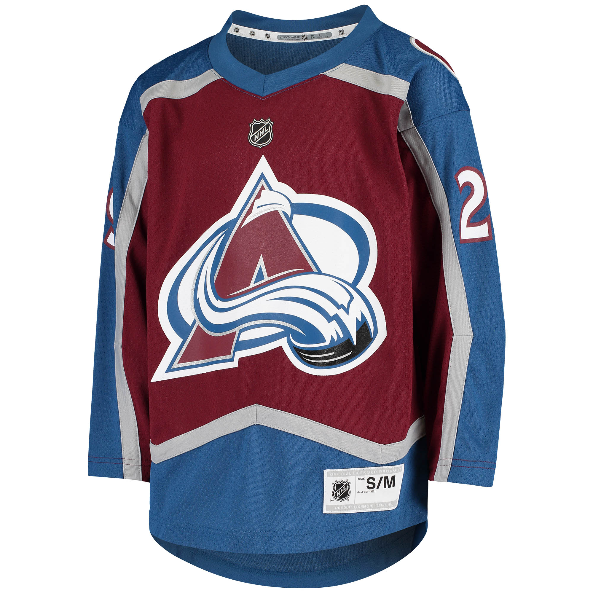 Nathan MacKinnon Colorado Avalanche Youth Home Replica Player Jersey – Burgundy Clowdercats