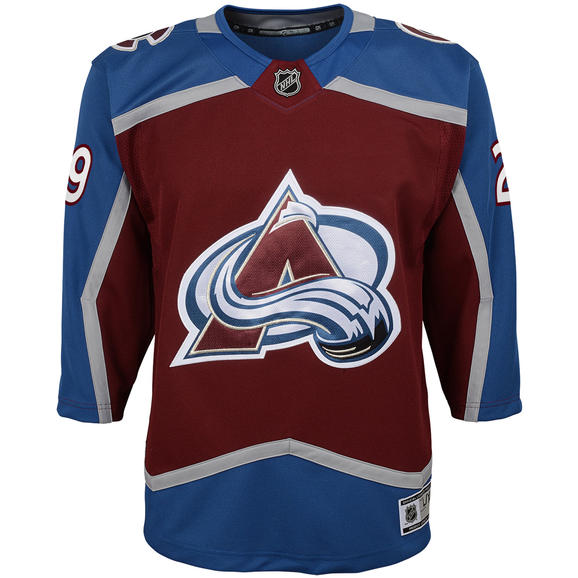 Nathan MacKinnon Colorado Avalanche Youth Premier Player Jersey – Burgundy Clowdercats