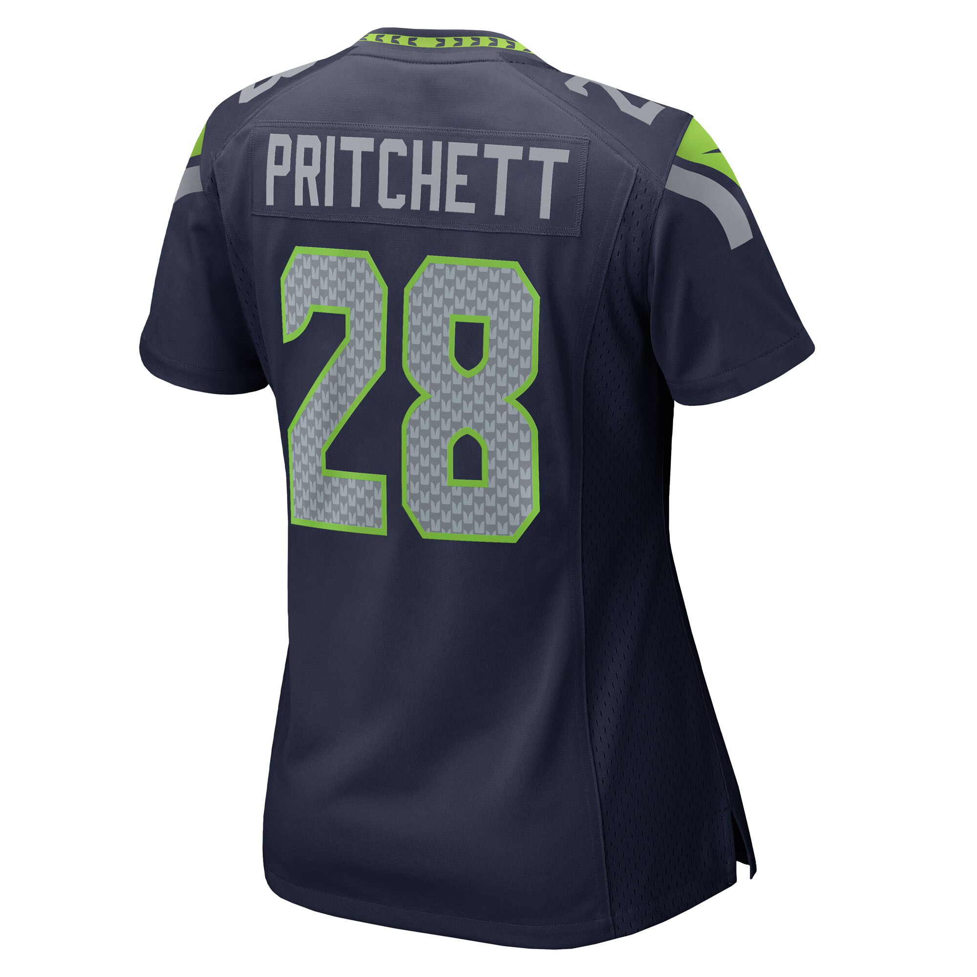 Nehemiah Pritchett Seattle Seahawks Nike Women’s Team Game Jersey – College Navy Clowdercats
