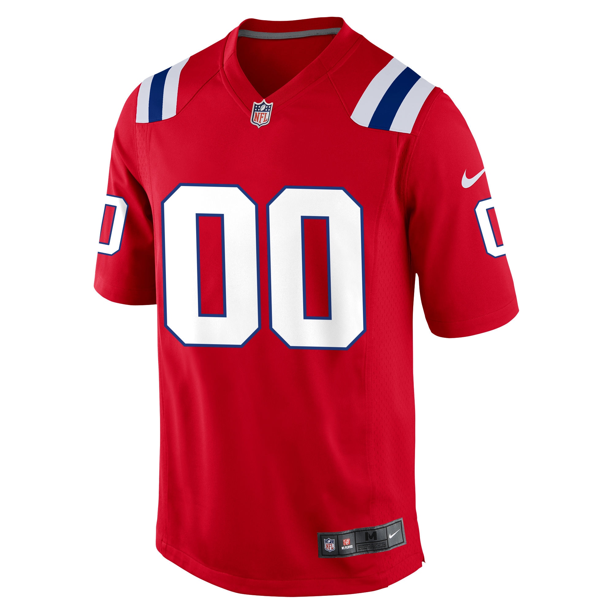 New England Patriots Nike Alternate Custom Jersey – Red Clowdercats