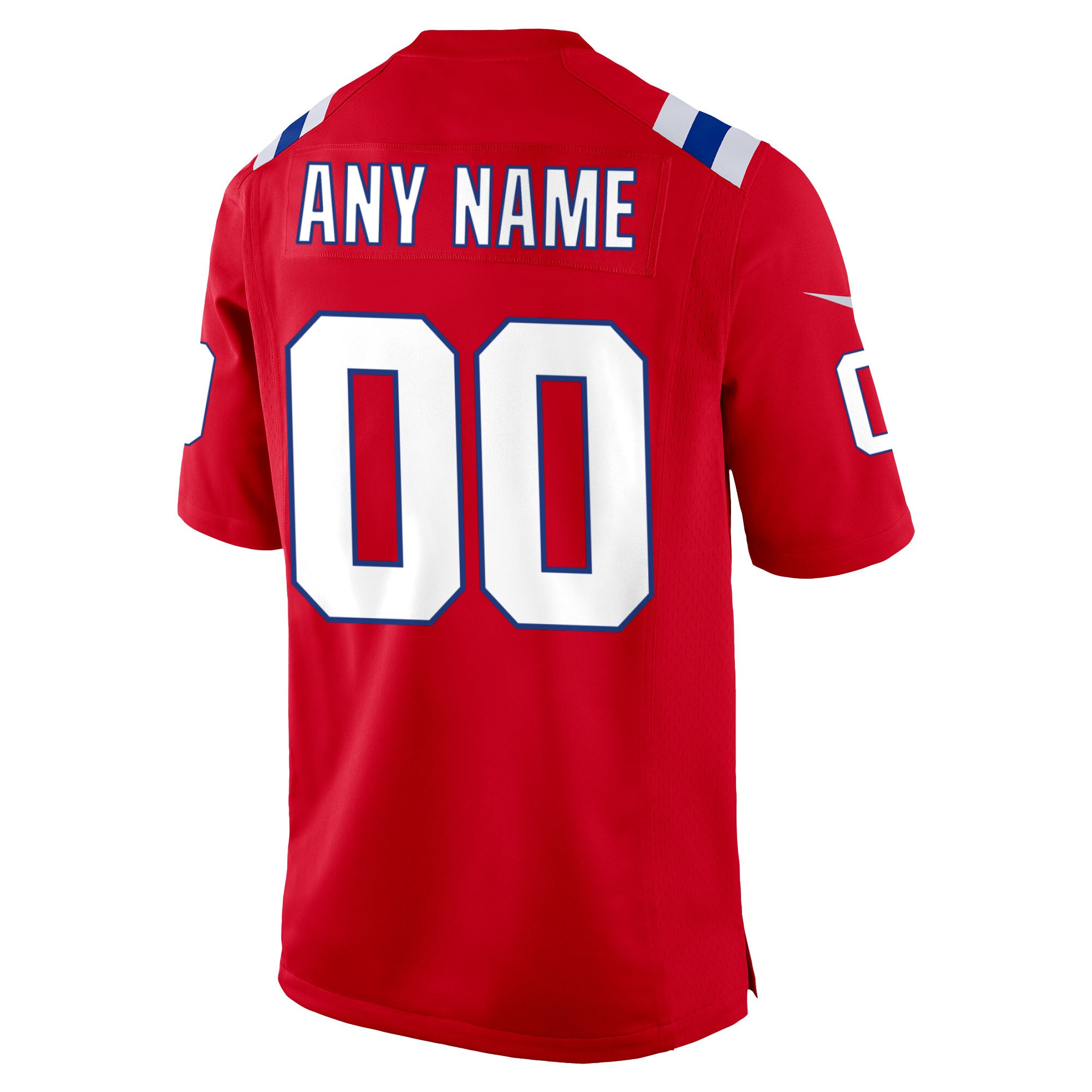New England Patriots Nike Alternate Custom Jersey – Red Clowdercats