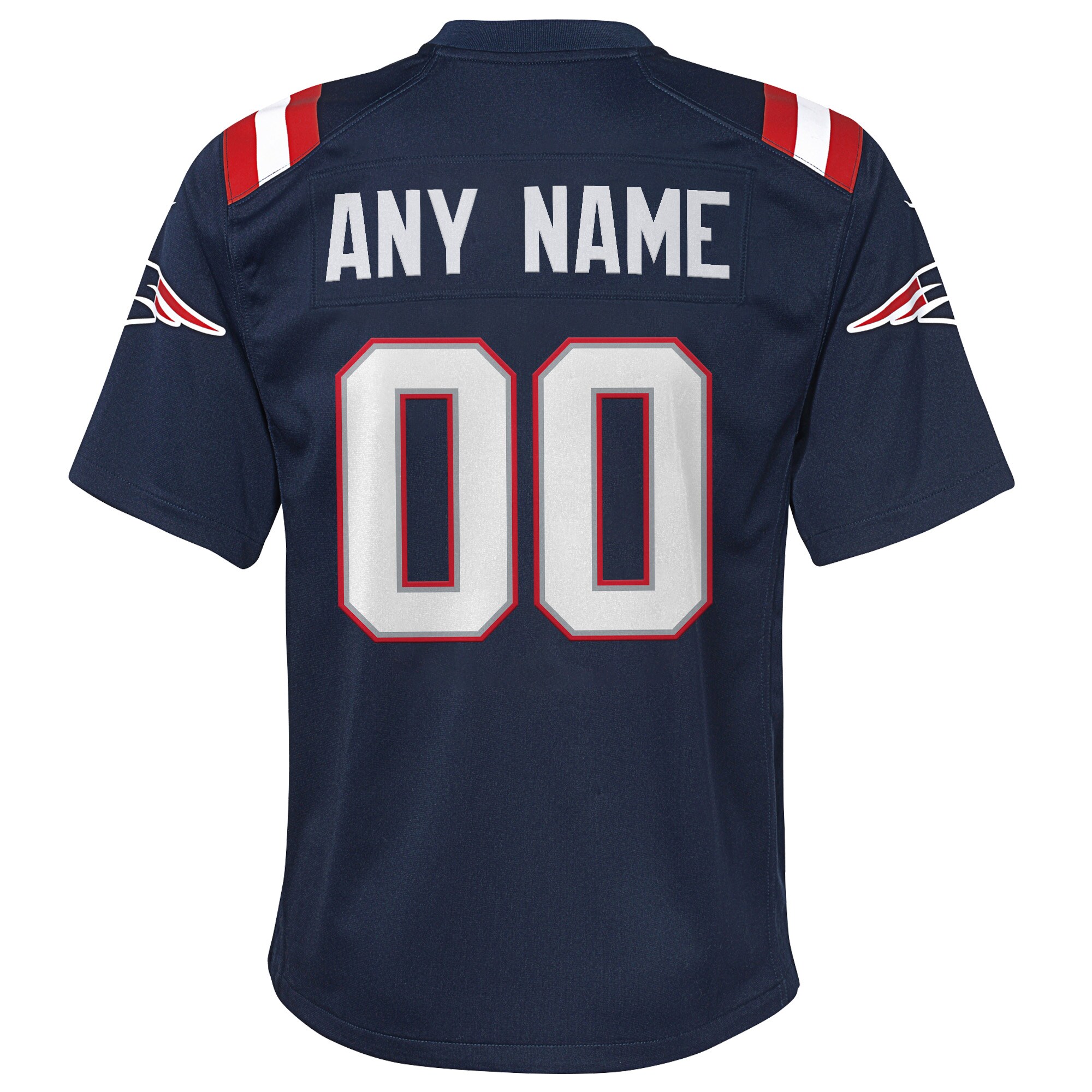 New England Patriots Nike Youth Custom Game Jersey – Navy Clowdercats