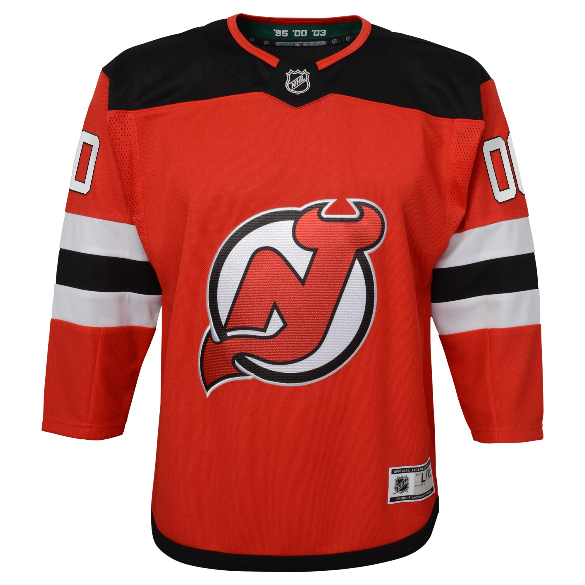 New Jersey Devils Youth Home Premier Custom Jersey – Red Clowdercats