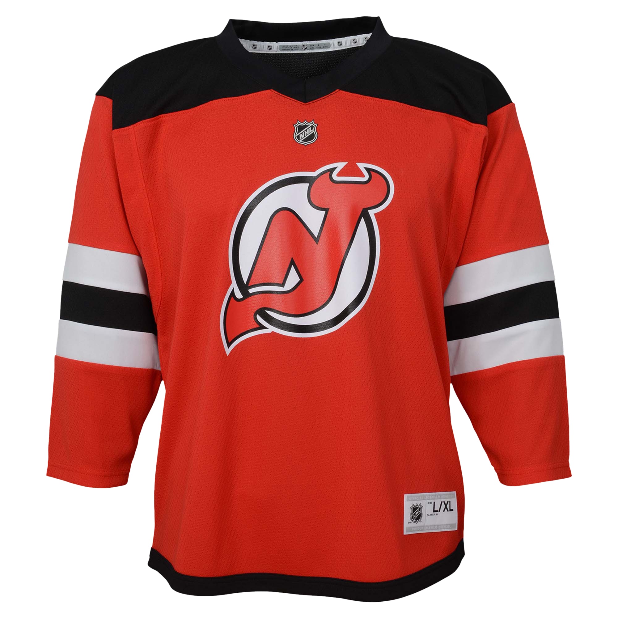 New Jersey Devils Youth Replica Custom Jersey – Red Clowdercats