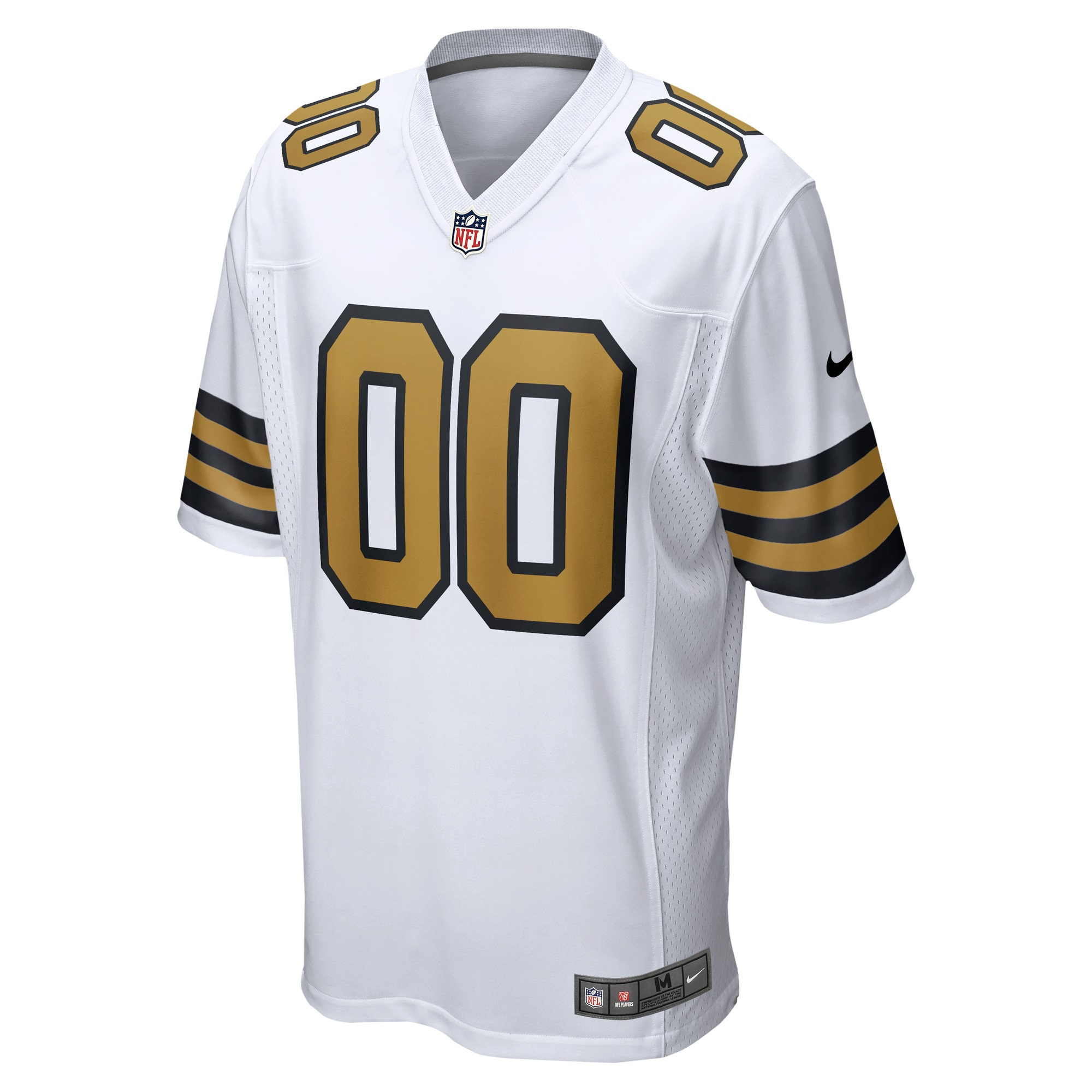 New Orleans Saints Nike Alternate Custom Game Jersey – White Clowdercats