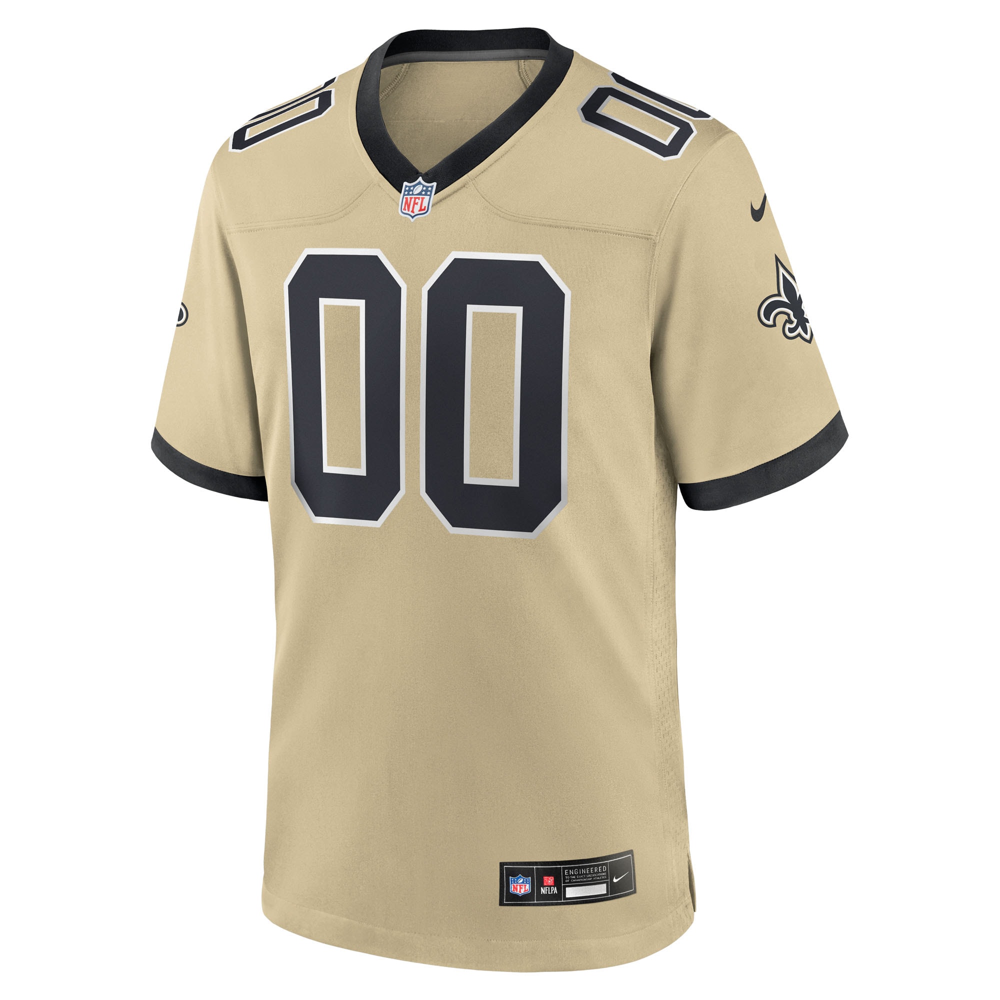 New Orleans Saints Nike Gameday Golds Alternate Custom Game Jersey – Gold Clowdercats