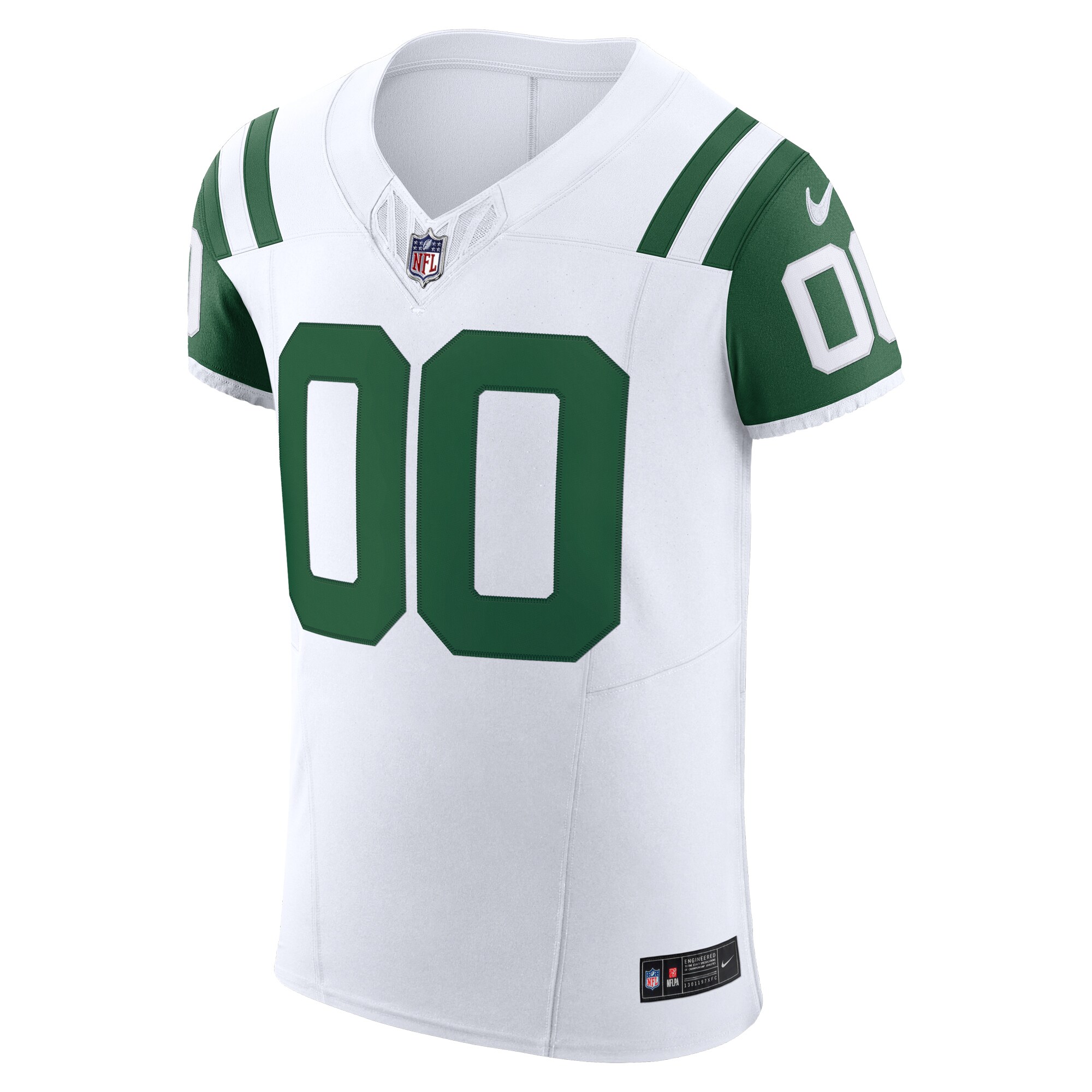 New York Jets Nike Vapor F.U.S.E. Elite Custom Jersey – White Clowdercats