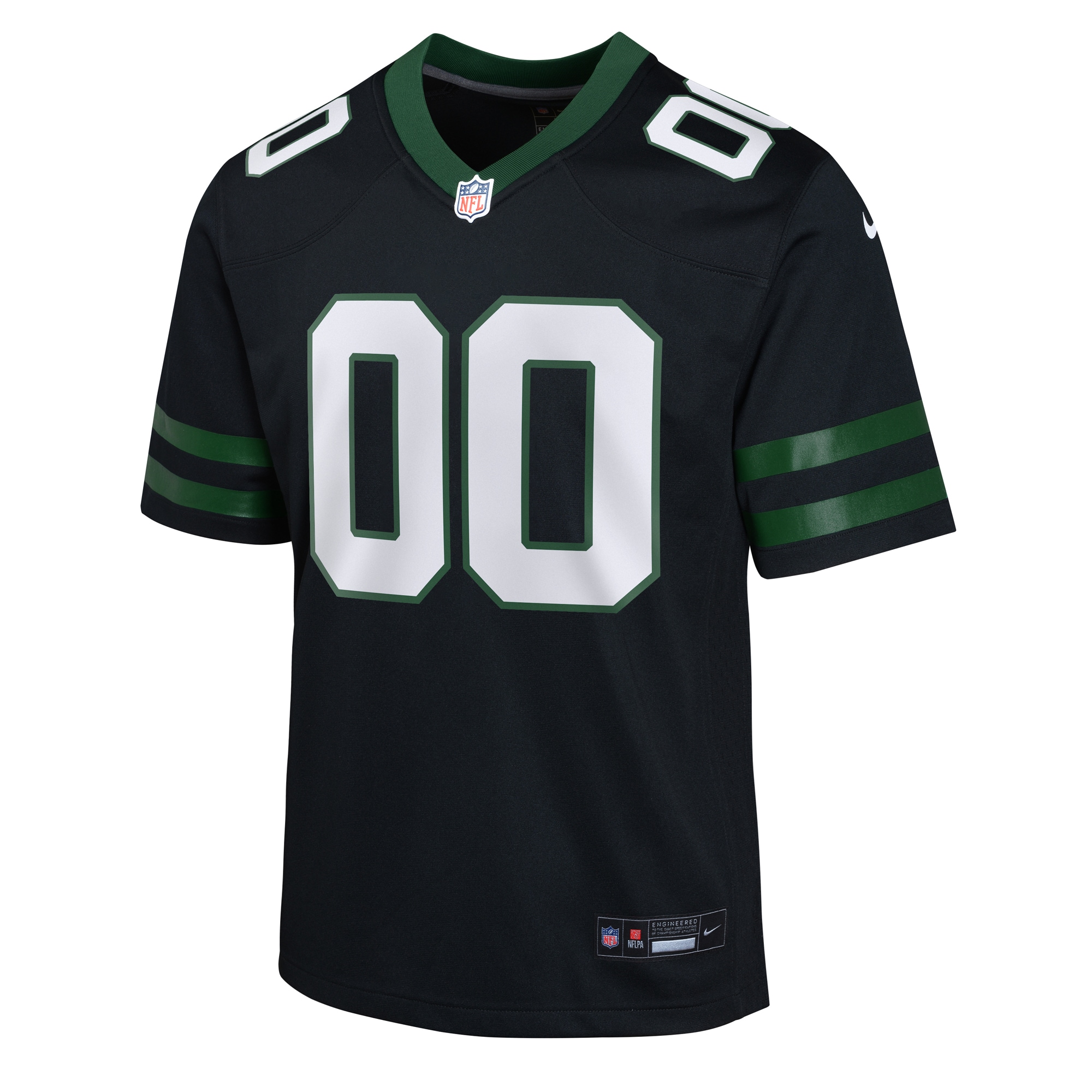 New York Jets Nike Youth Alternate Custom Game Jersey – Black Clowdercats