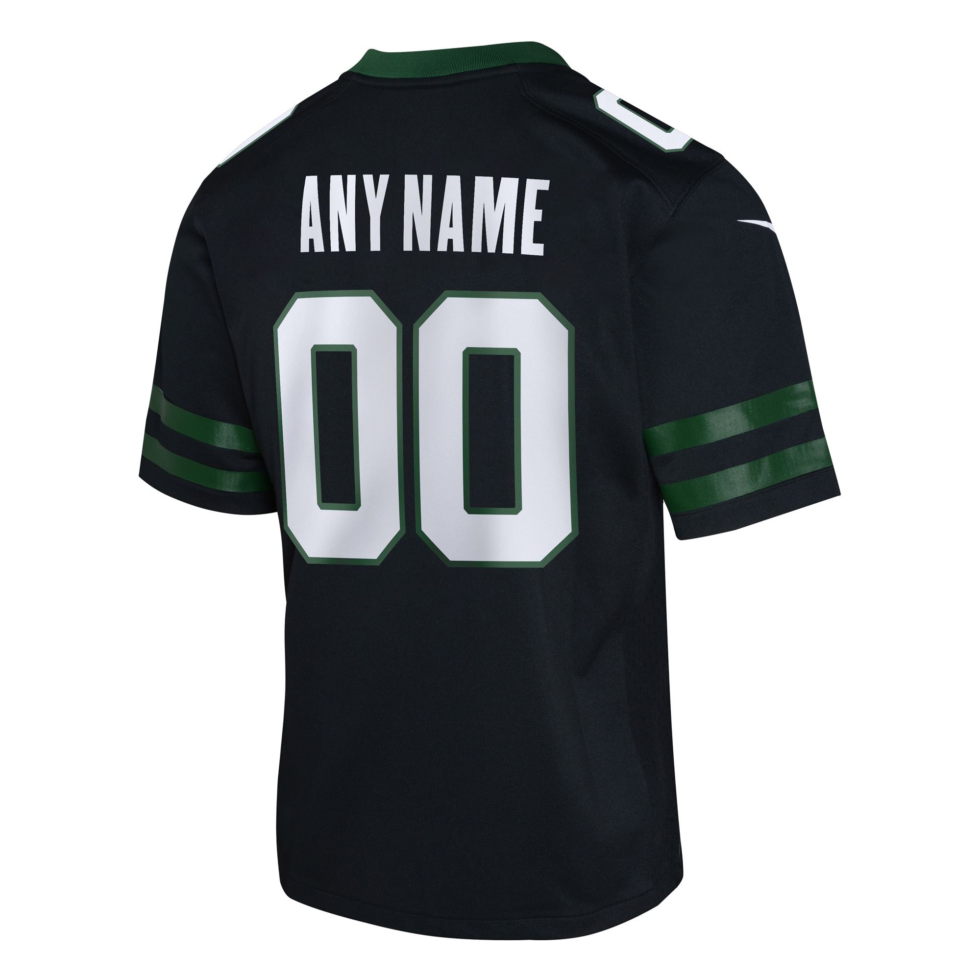 New York Jets Nike Youth Alternate Custom Game Jersey – Black Clowdercats