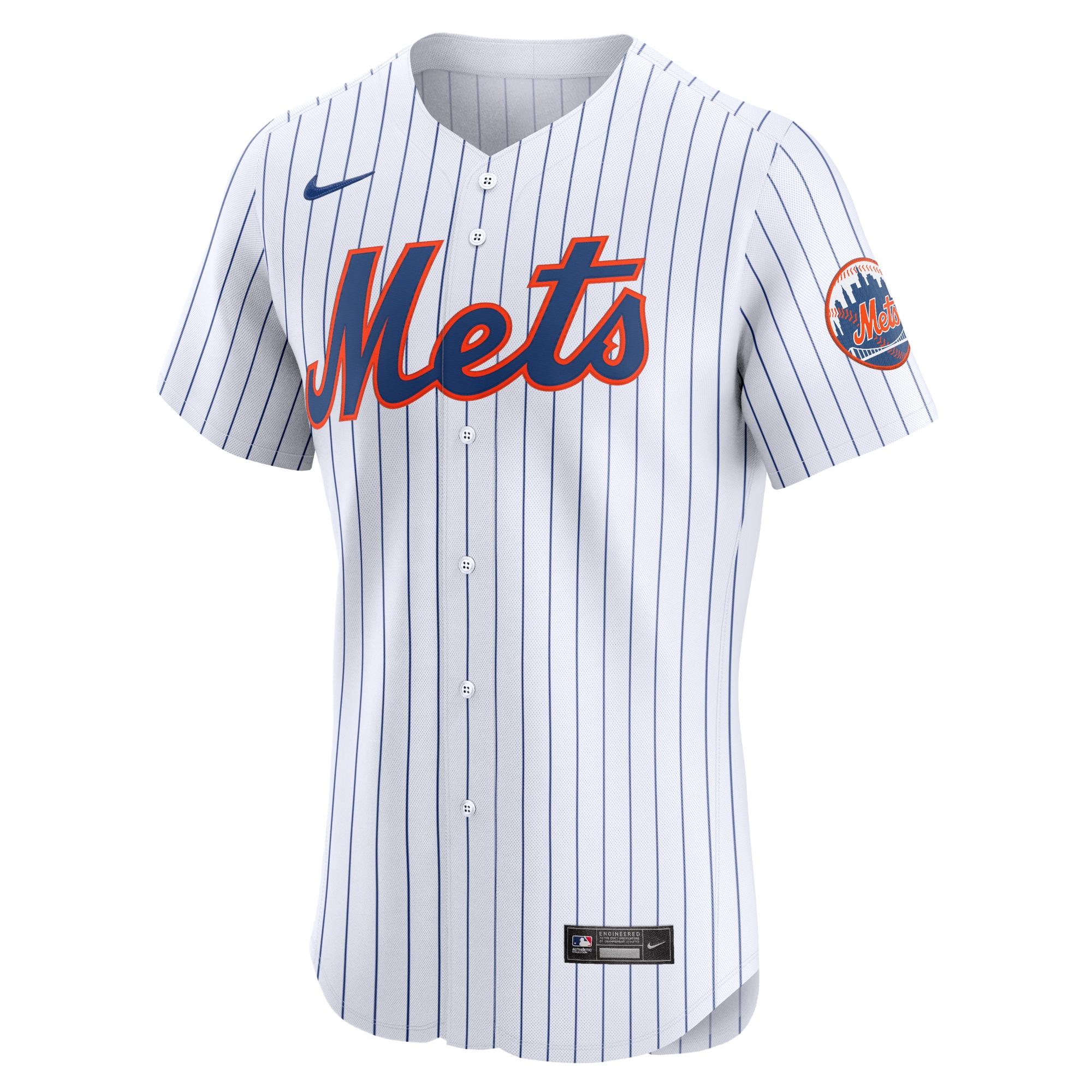 New York Mets Nike Home Elite Jersey – White
