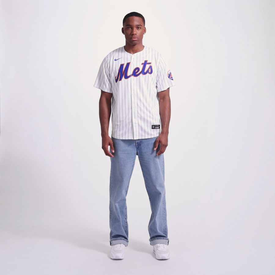 New York Mets Nike Home Elite Jersey – White