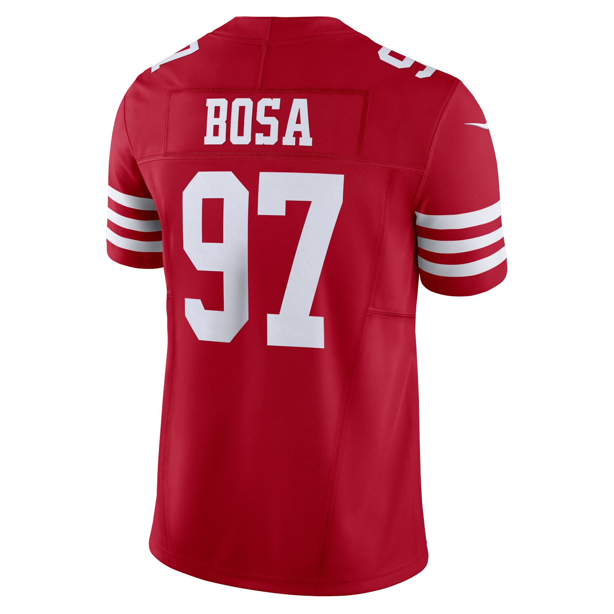 Nick Bosa San Francisco 49ers Nike Vapor F.U.S.E. Limited Jersey – Scarlet Clowdercats