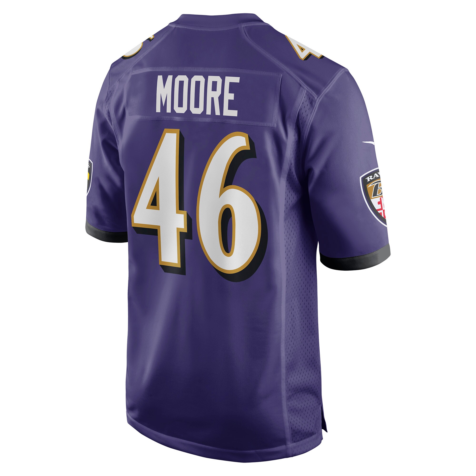 Nick Moore Baltimore Ravens Nike Game Jersey – Purple Clowdercats