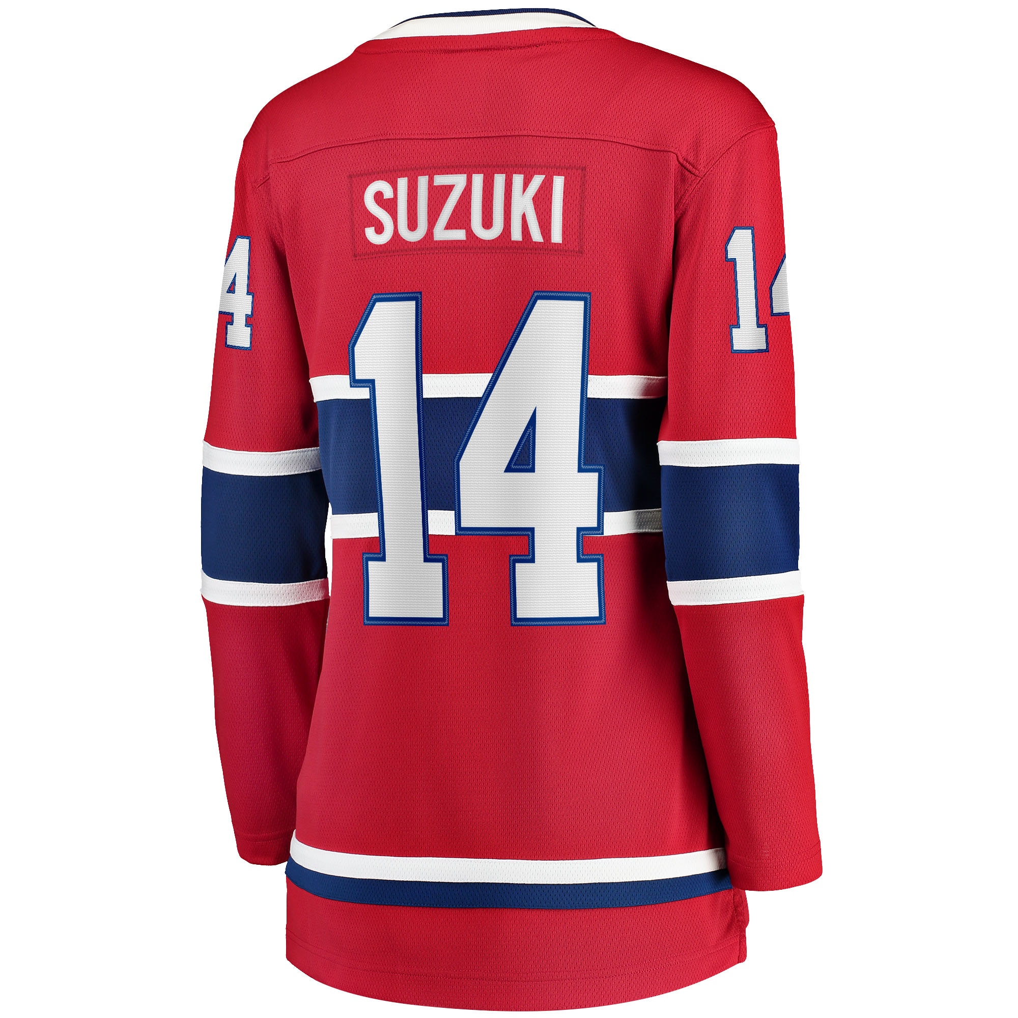 Nick Suzuki Montreal Canadiens Fanatics Women’s Home Captain Patch Breakaway Player Jersey – Red Clowdercats