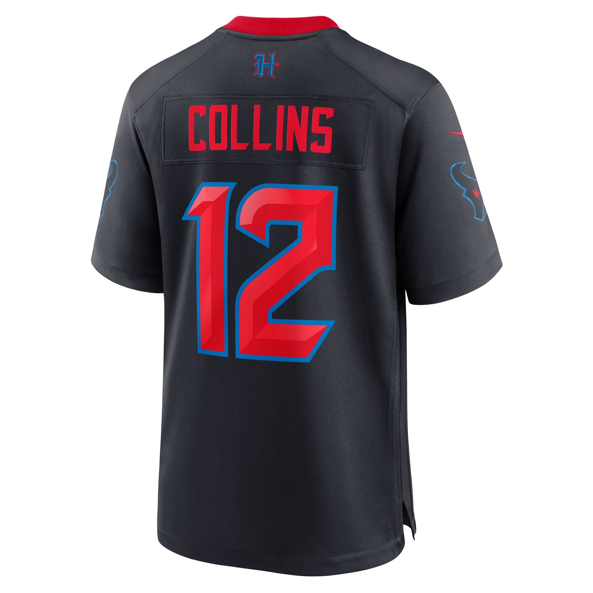 Nico Collins Houston Texans Nike 2nd Alternate Game Jersey – Navy Clowdercats