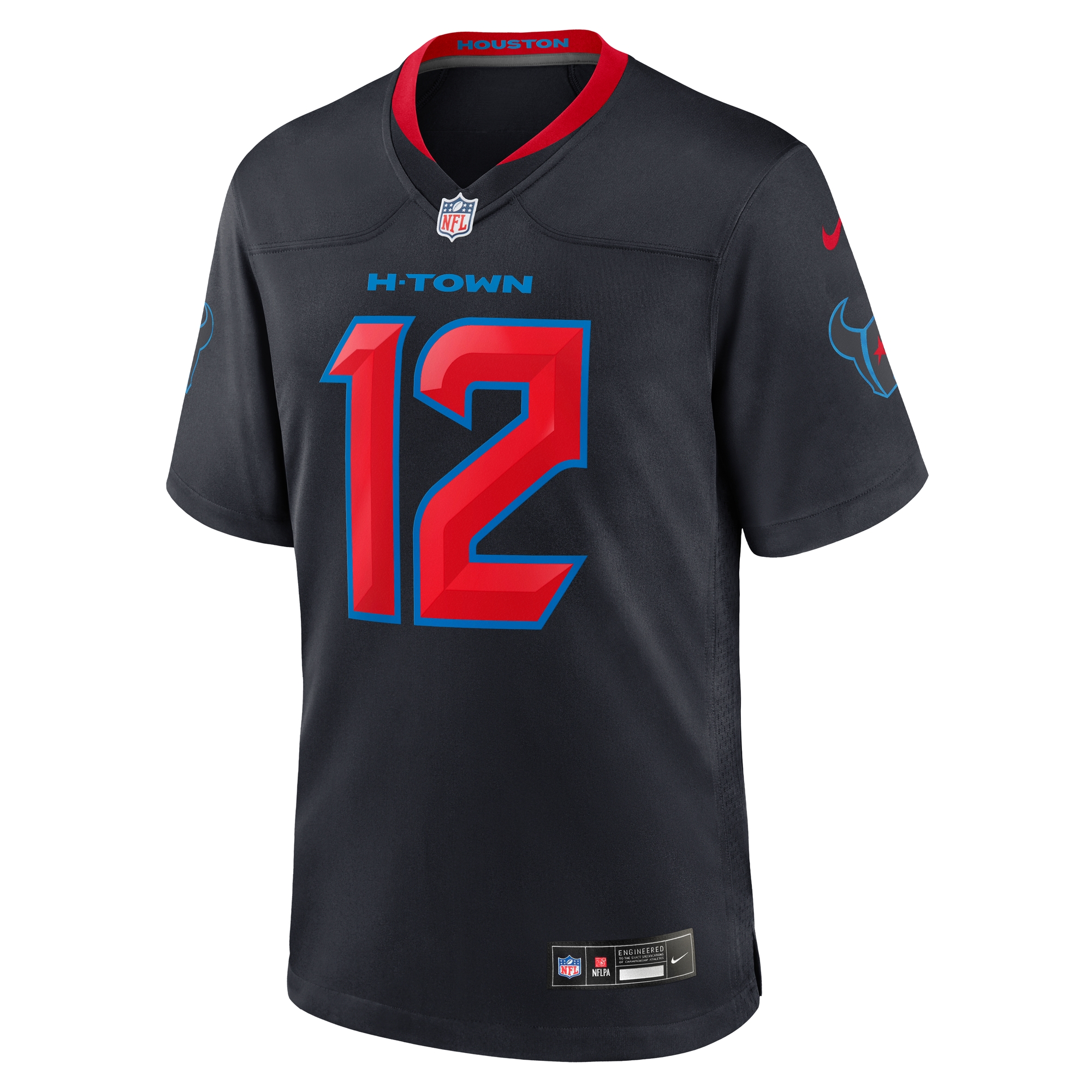 Nico Collins Houston Texans Nike 2nd Alternate Game Jersey – Navy Clowdercats
