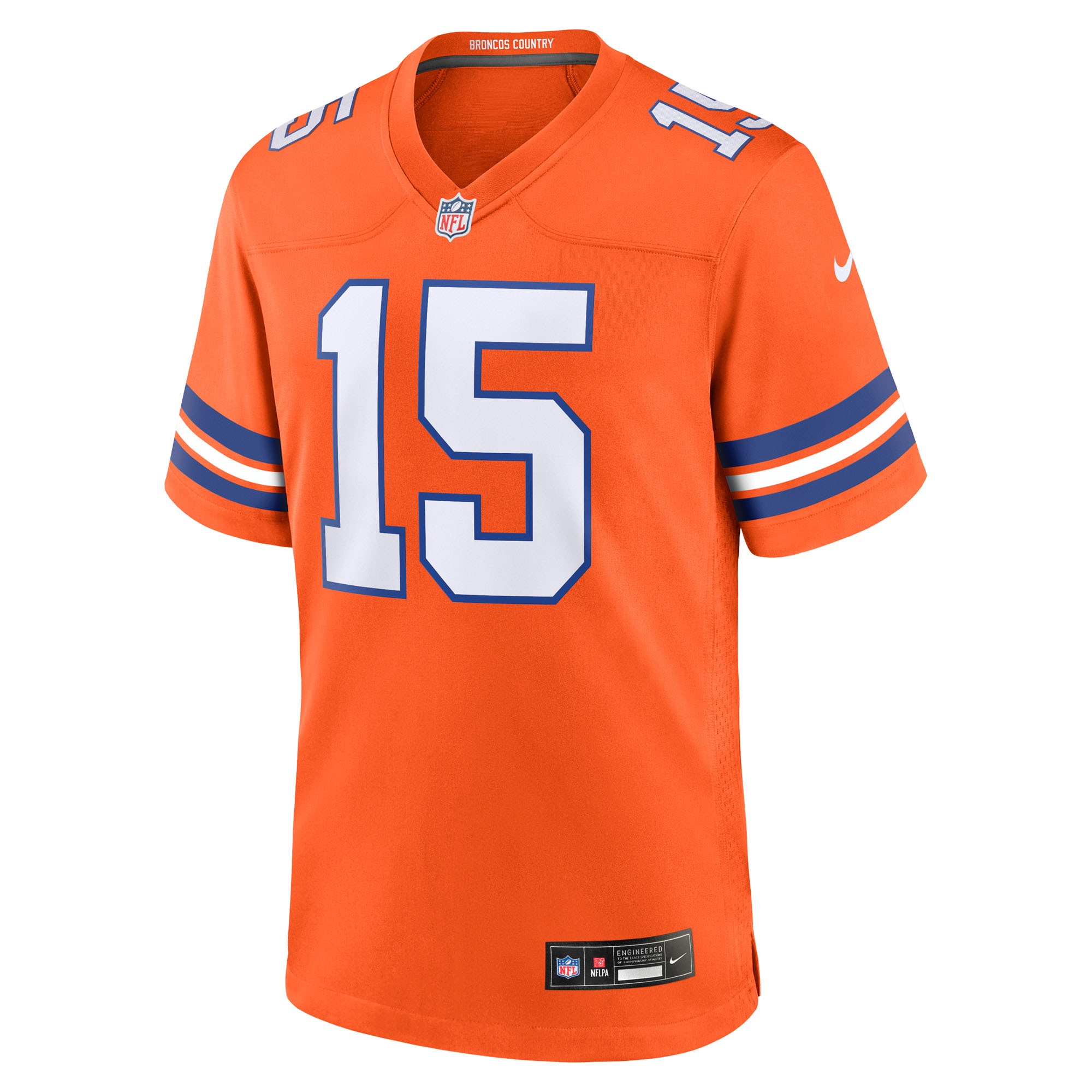 Nik Bonitto Denver Broncos Nike Alternate 2 Mile High Collection 1977 Throwback Game Jersey – Orange Clowdercats
