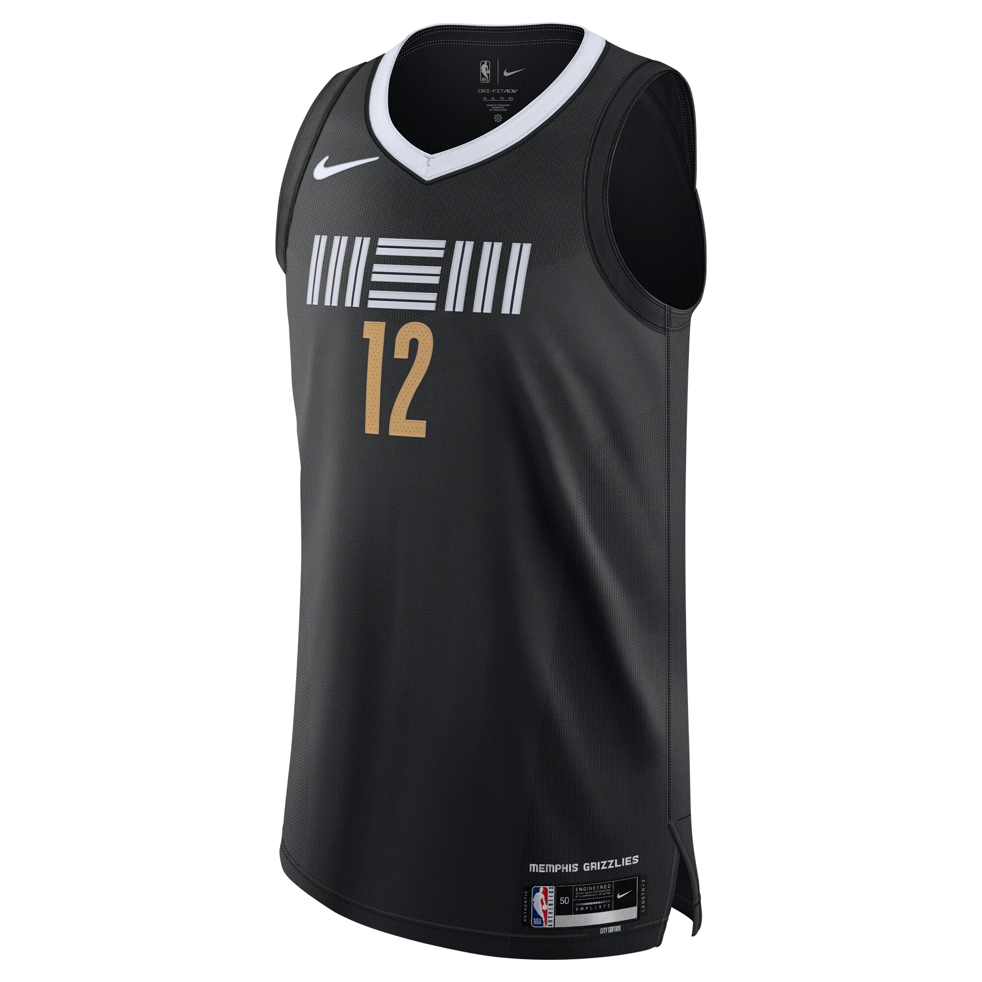 Nike Ja Morant Memphis Grizzlies Authentic Jersey – City Edition – Black Clowdercats