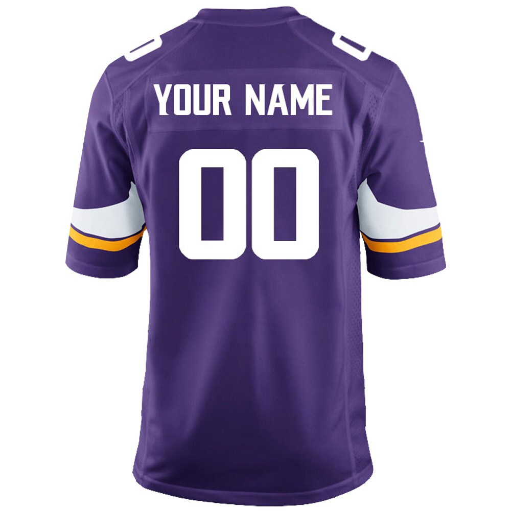 Nike Minnesota Vikings Youth Custom Game Jersey Clowdercats