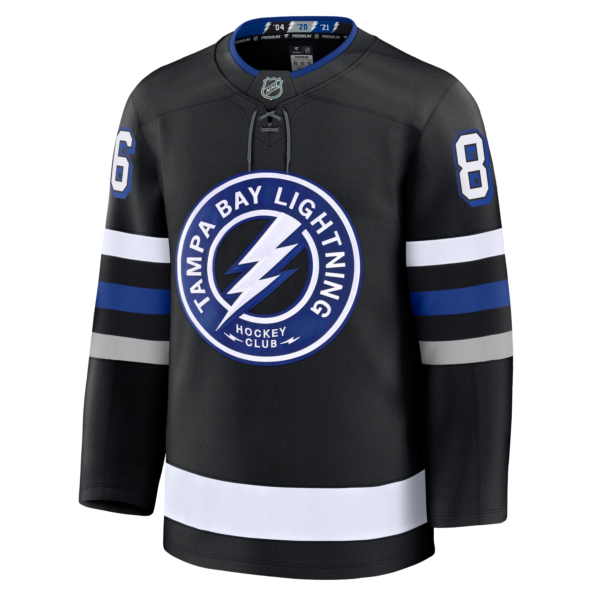 Nikita Kucherov Tampa Bay Lightning Fanatics Alternate Premium Jersey – Black Clowdercats