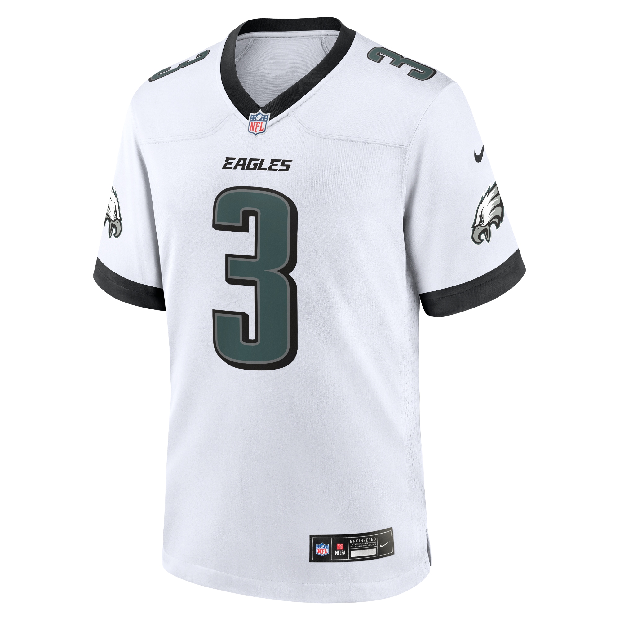 Nolan Smith Philadelphia Eagles Nike White Game Jersey – White Clowdercats
