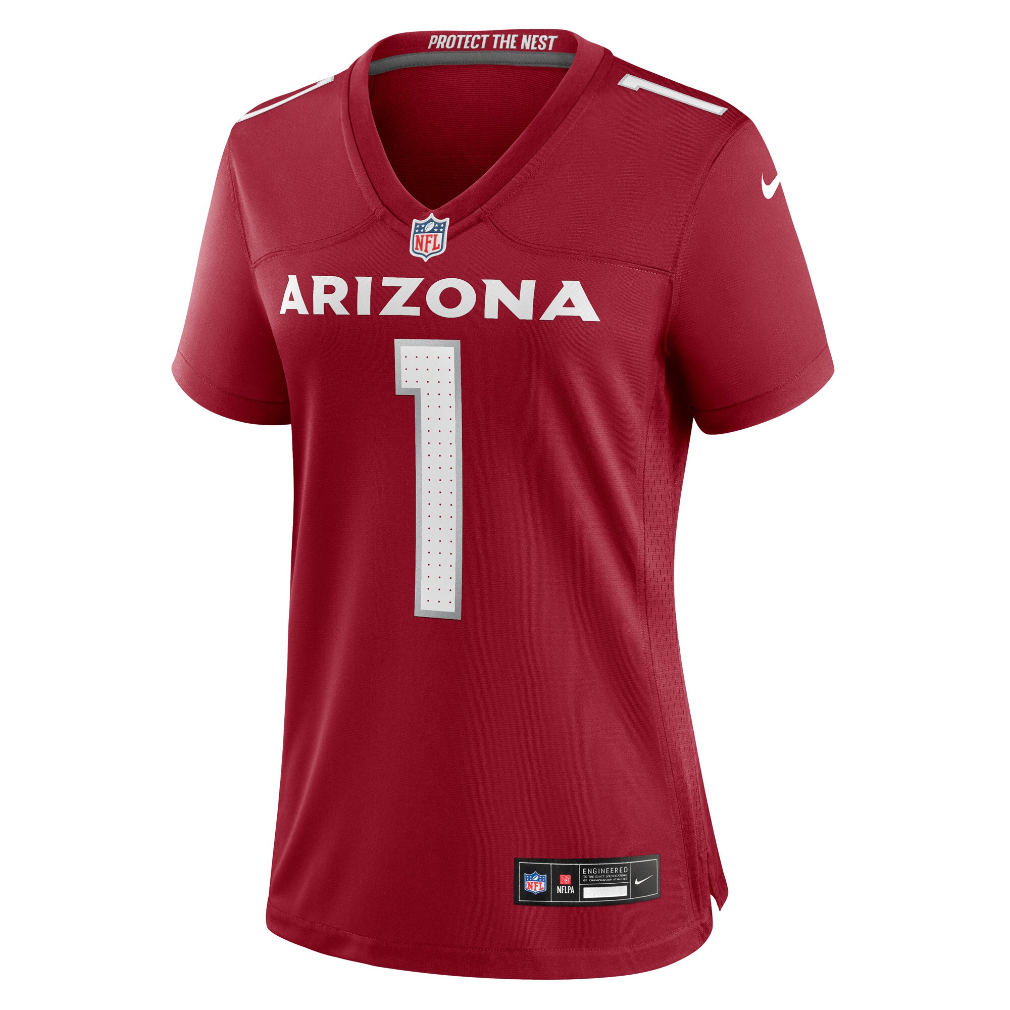 Number 1 Bride Arizona Cardinals Nike Women’s Game Jersey – Cardinal Clowdercats