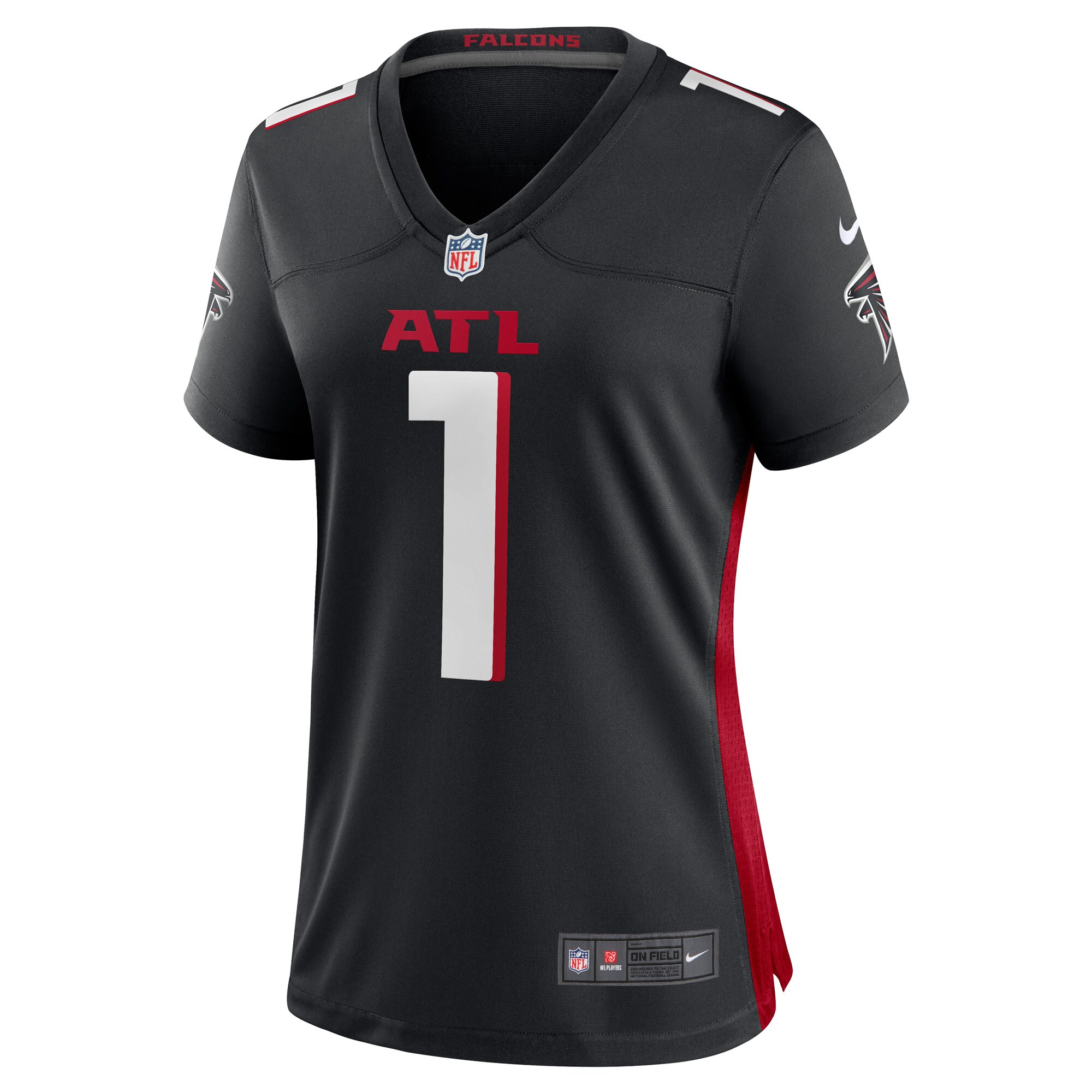 Number 1 Bride Atlanta Falcons Nike Women’s Game Jersey – Black Clowdercats