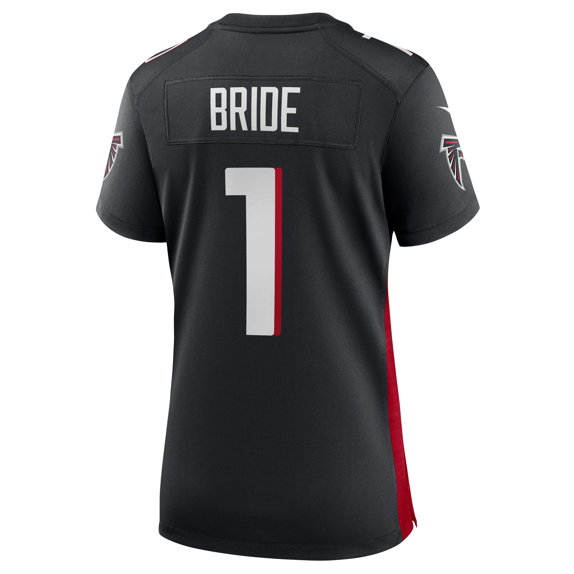 Number 1 Bride Atlanta Falcons Nike Women’s Game Jersey – Black Clowdercats