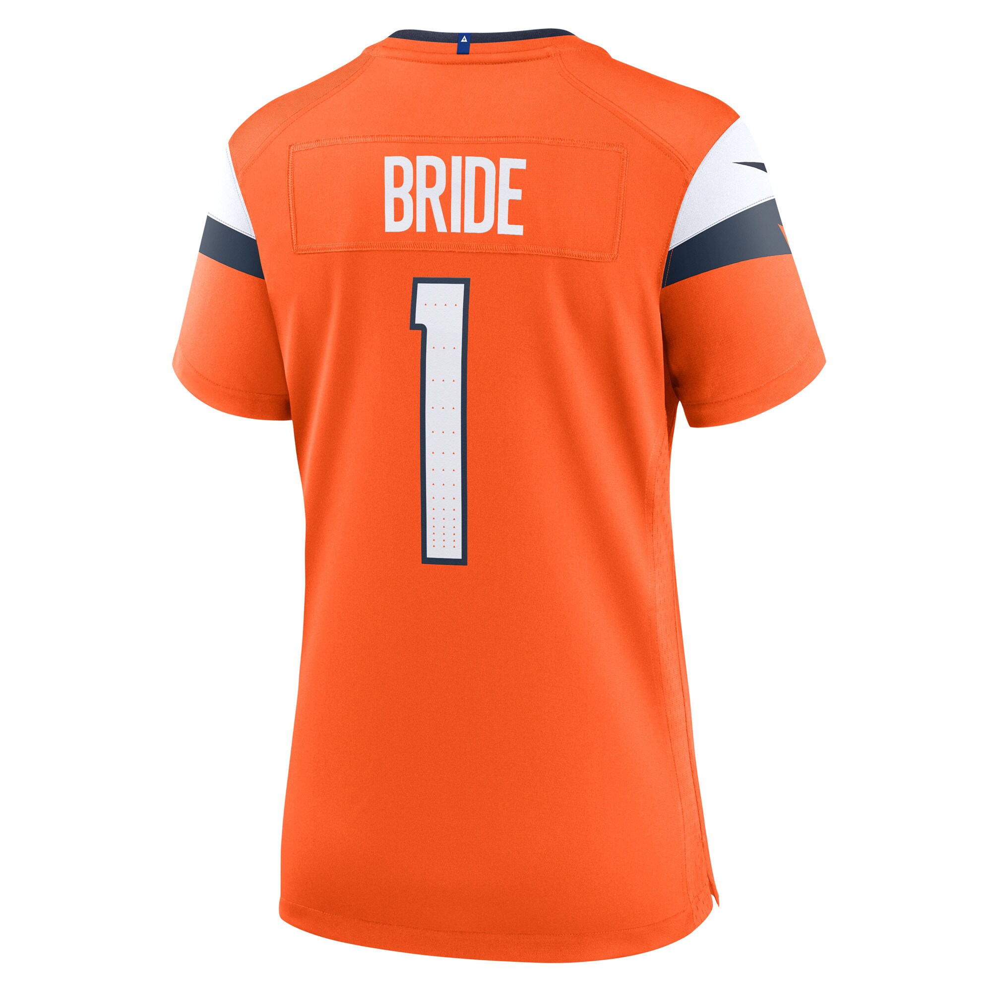Number 1 Bride Denver Broncos Nike Women’s Game Jersey – Orange Clowdercats
