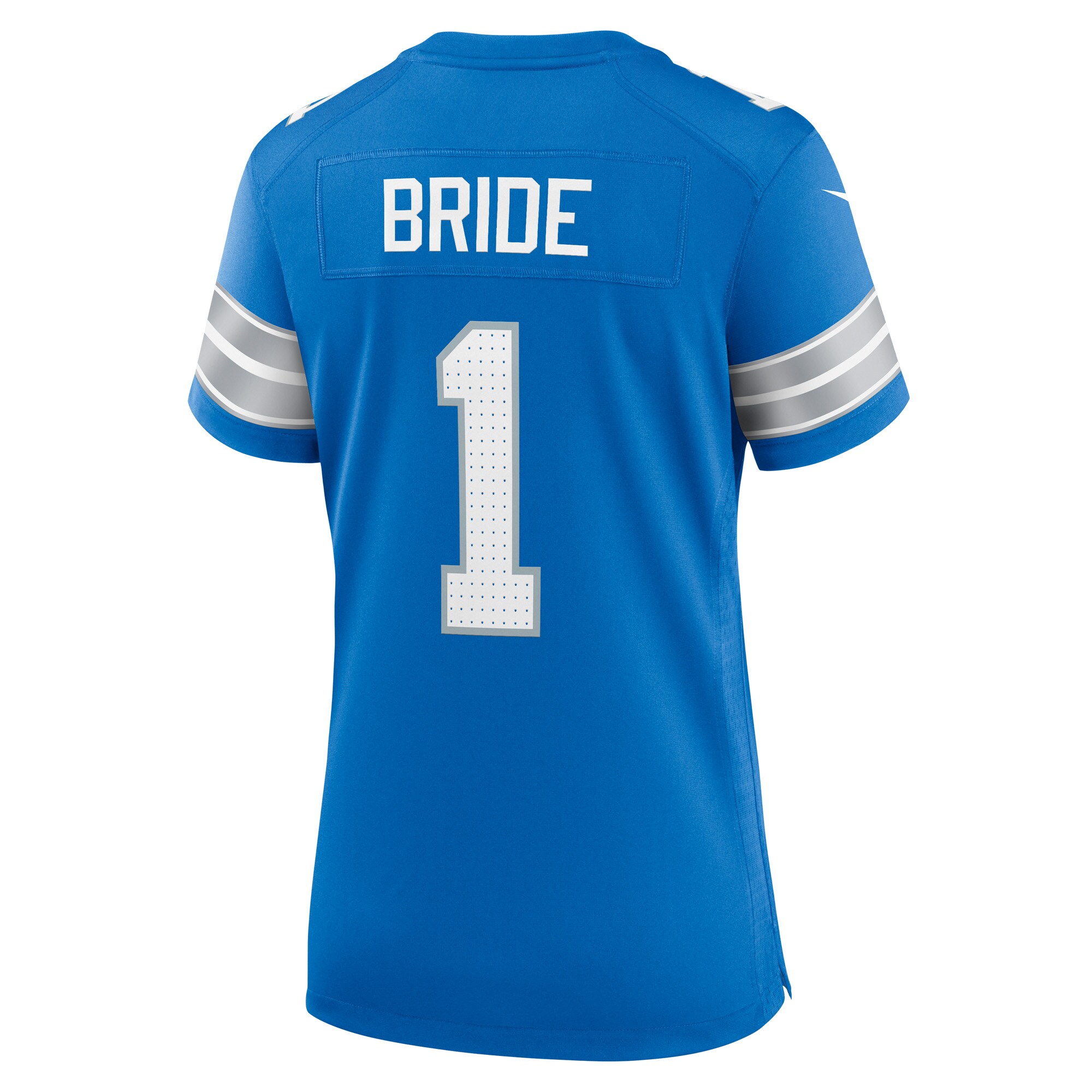 Number 1 Bride Detroit Lions Nike Women’s Game Jersey – Blue Clowdercats