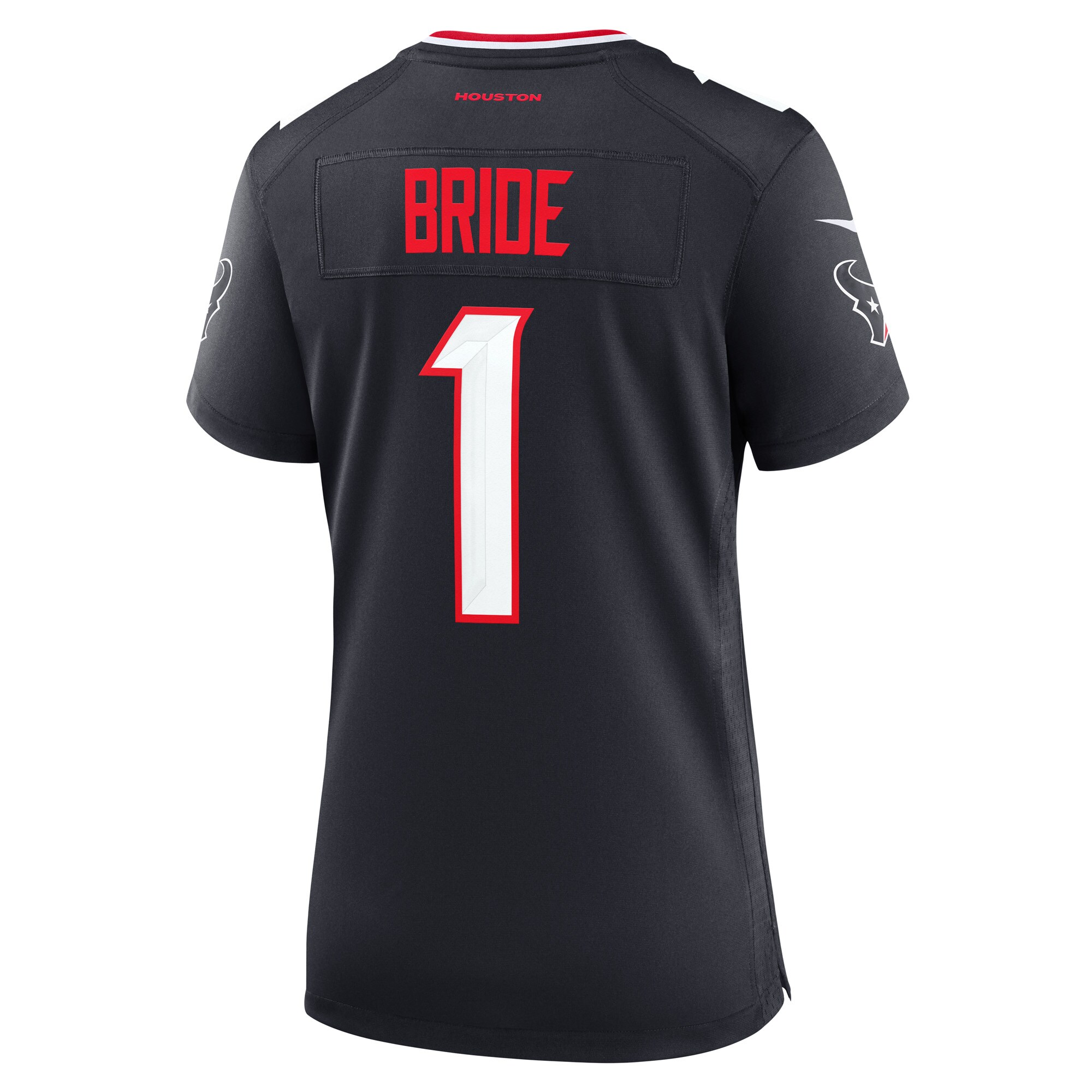 Number 1 Bride Houston Texans Nike Women’s Game Jersey – Navy Clowdercats