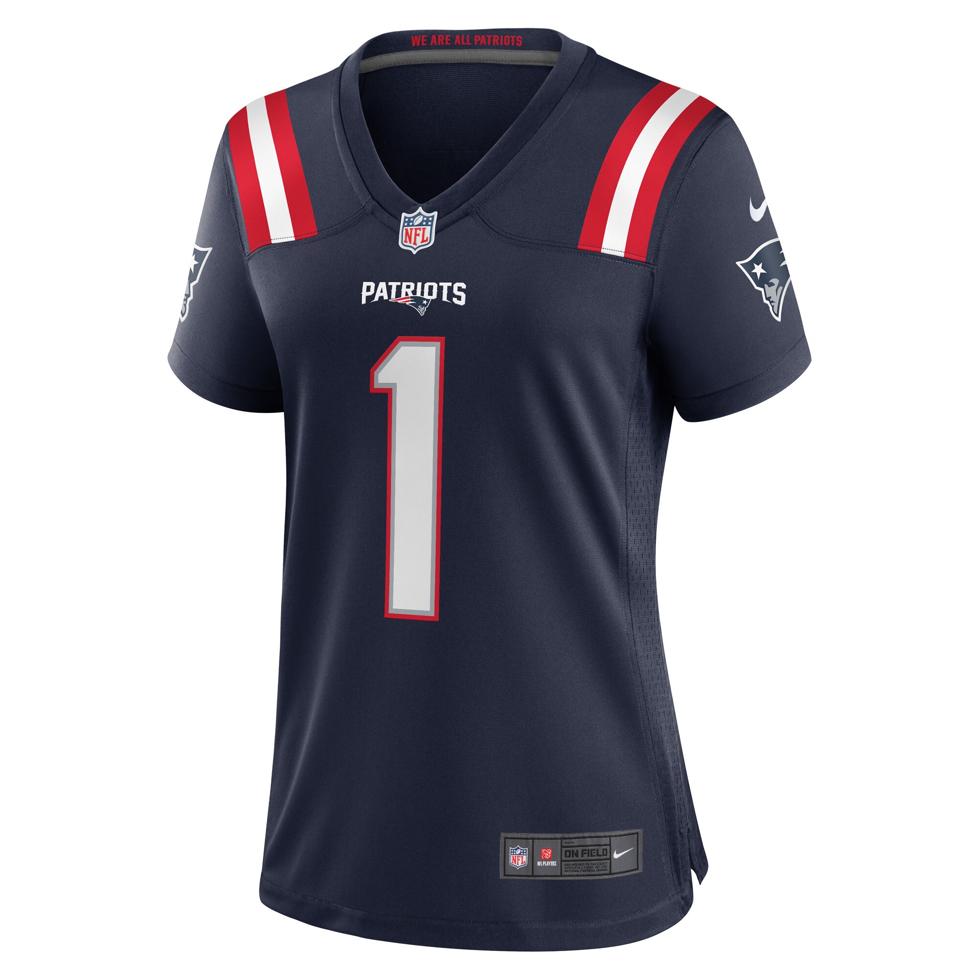 Number 1 Bride New England Patriots Nike Women’s Game Jersey – Navy Clowdercats