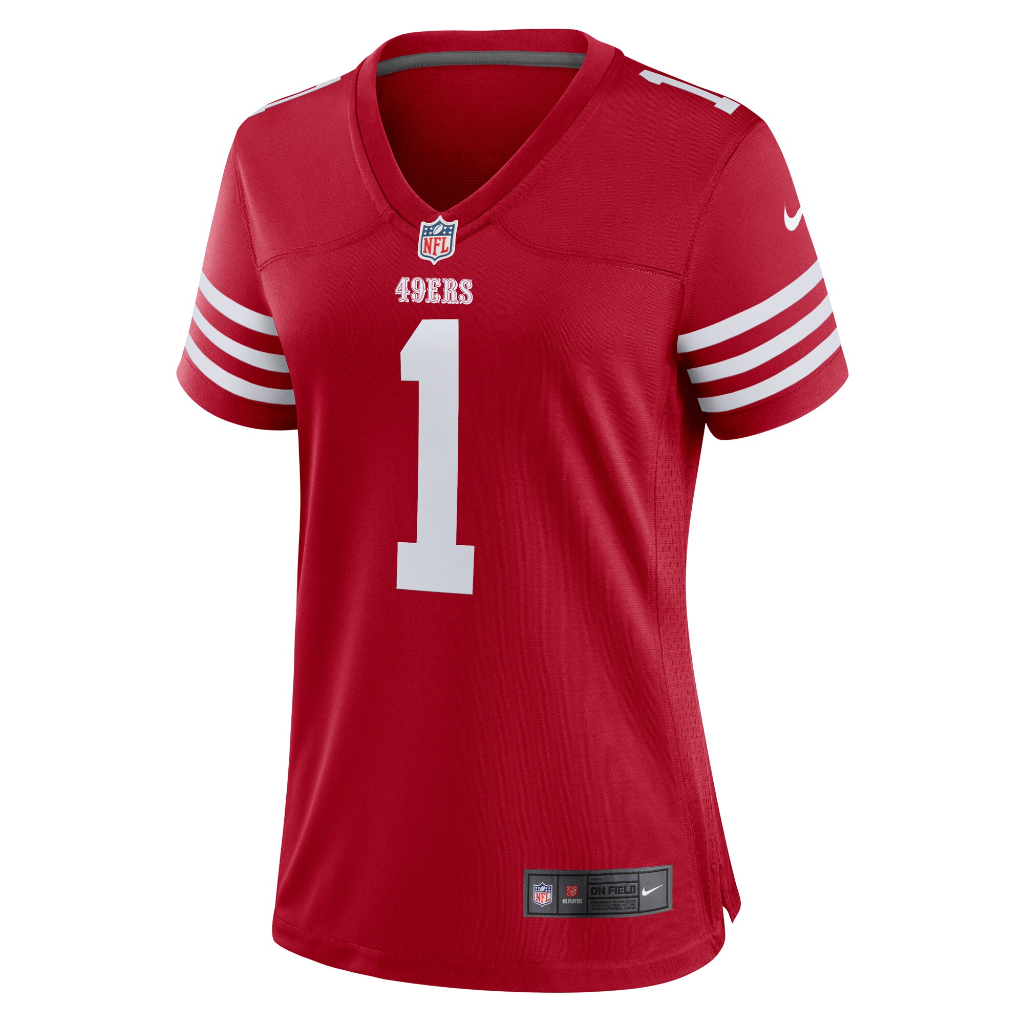 Number 1 Bride San Francisco 49ers Nike Women’s Game Jersey – Scarlet Clowdercats