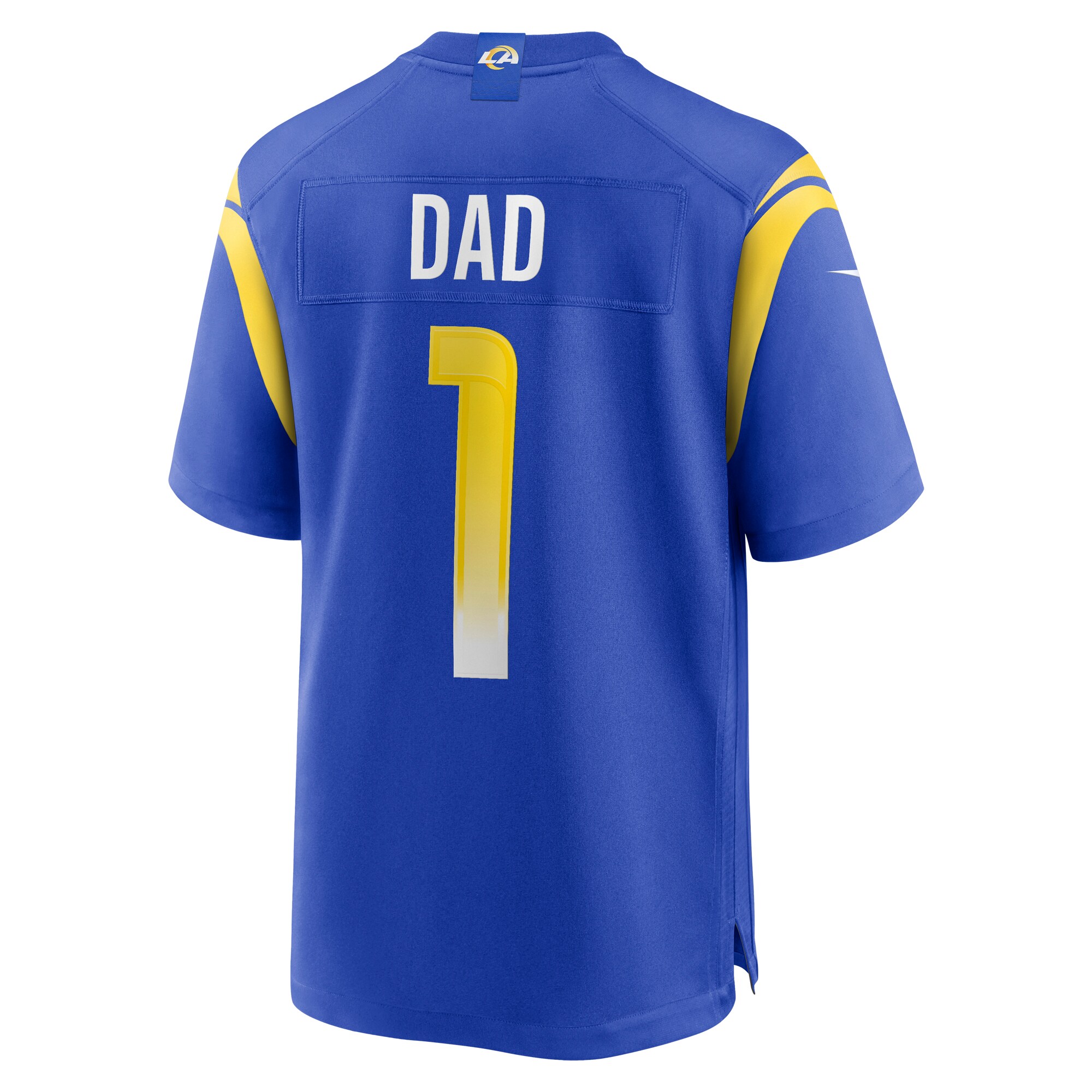 Number 1 Dad Los Angeles Rams Nike Game Jersey – Royal Clowdercats