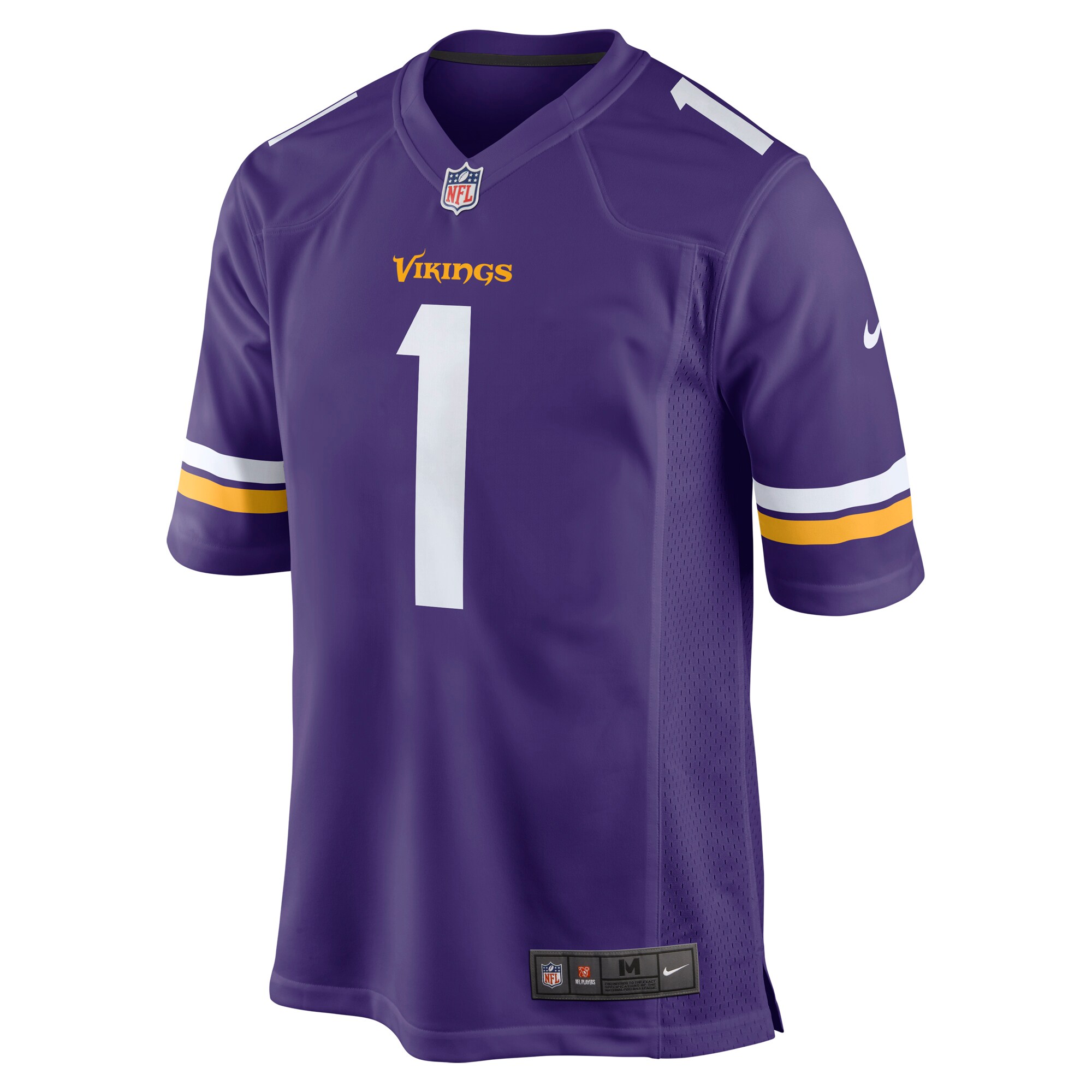 Number 1 Dad Minnesota Vikings Nike Game Jersey – Purple Clowdercats