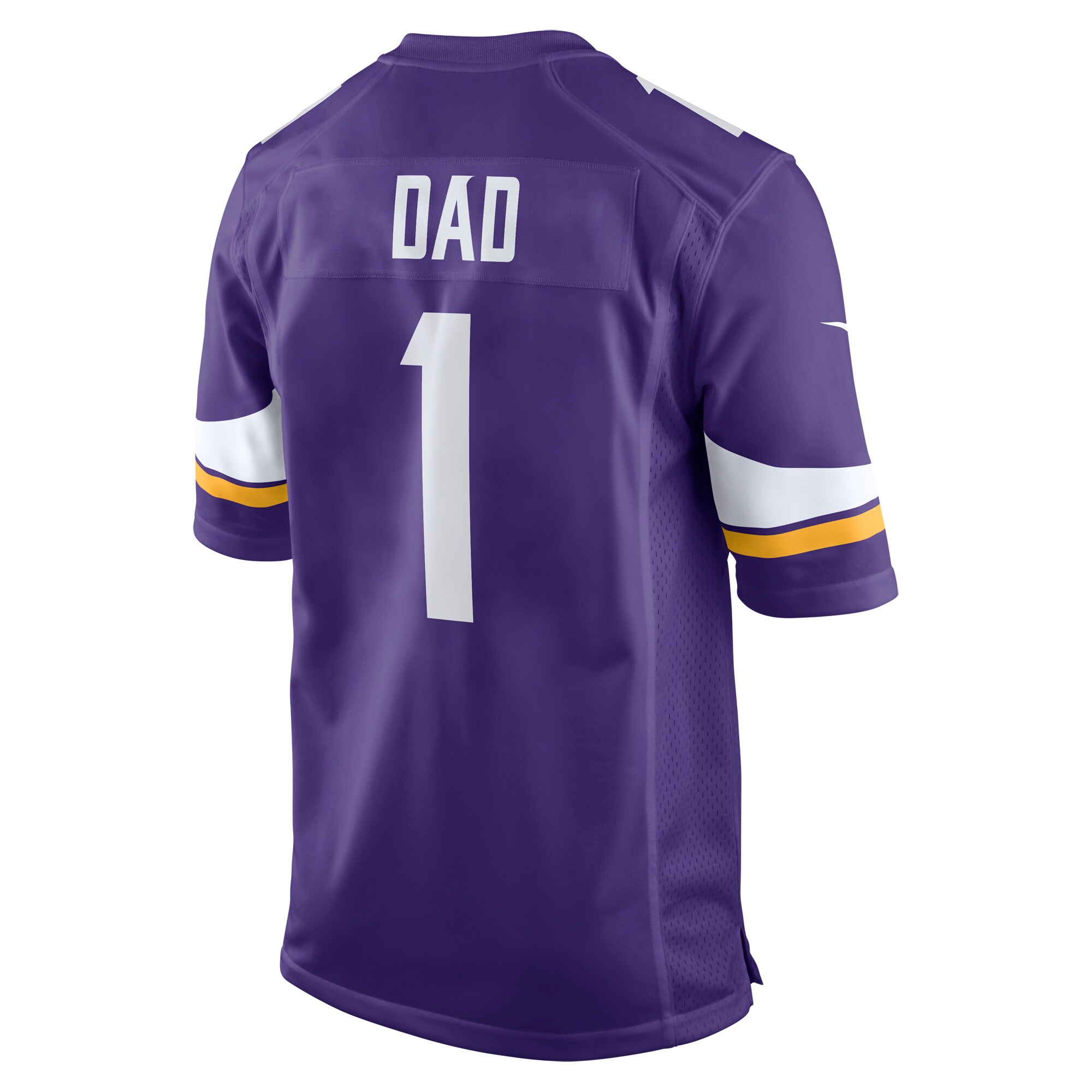 Number 1 Dad Minnesota Vikings Nike Game Jersey – Purple Clowdercats