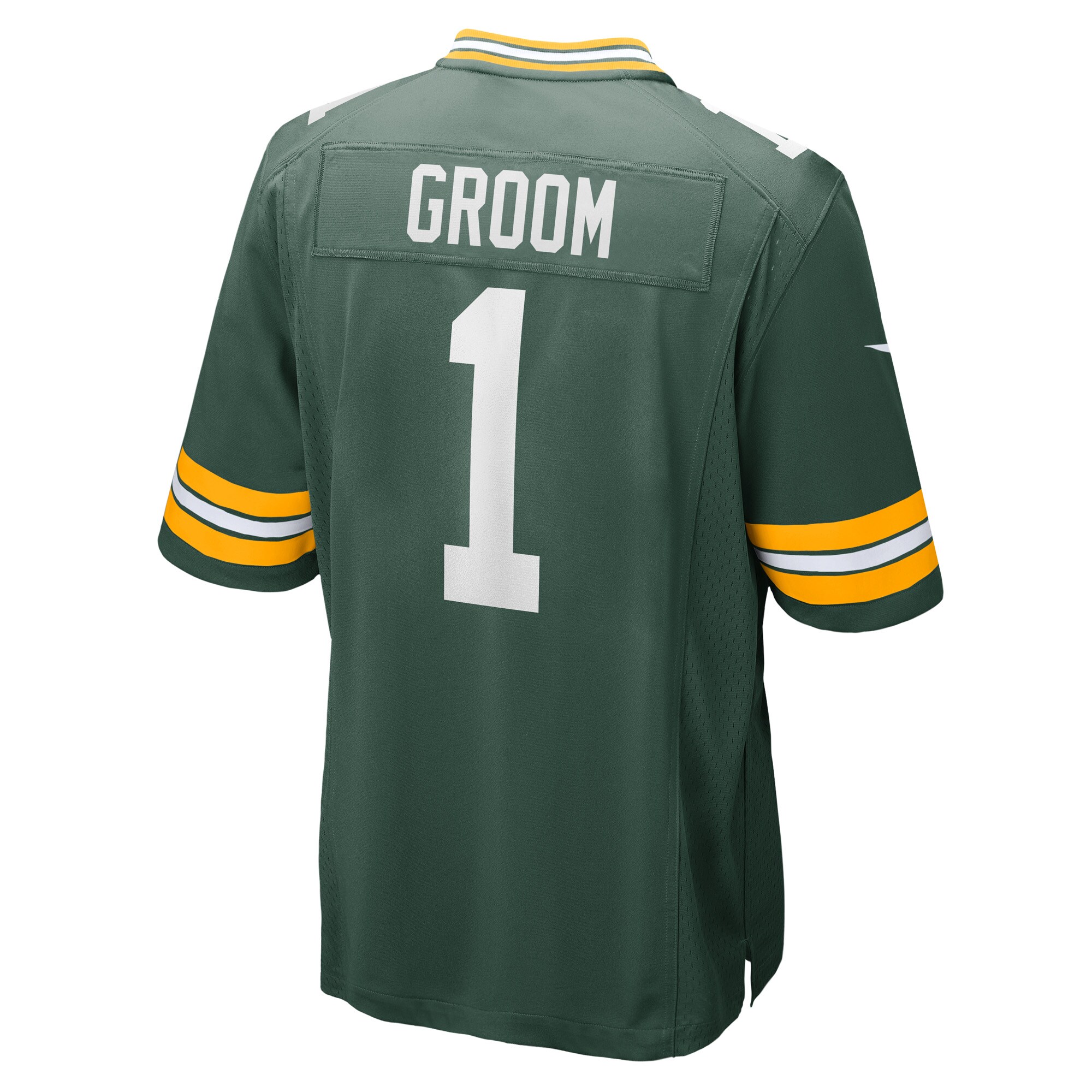 Number 1 Groom Green Bay Packers Nike Game Jersey – Green Clowdercats