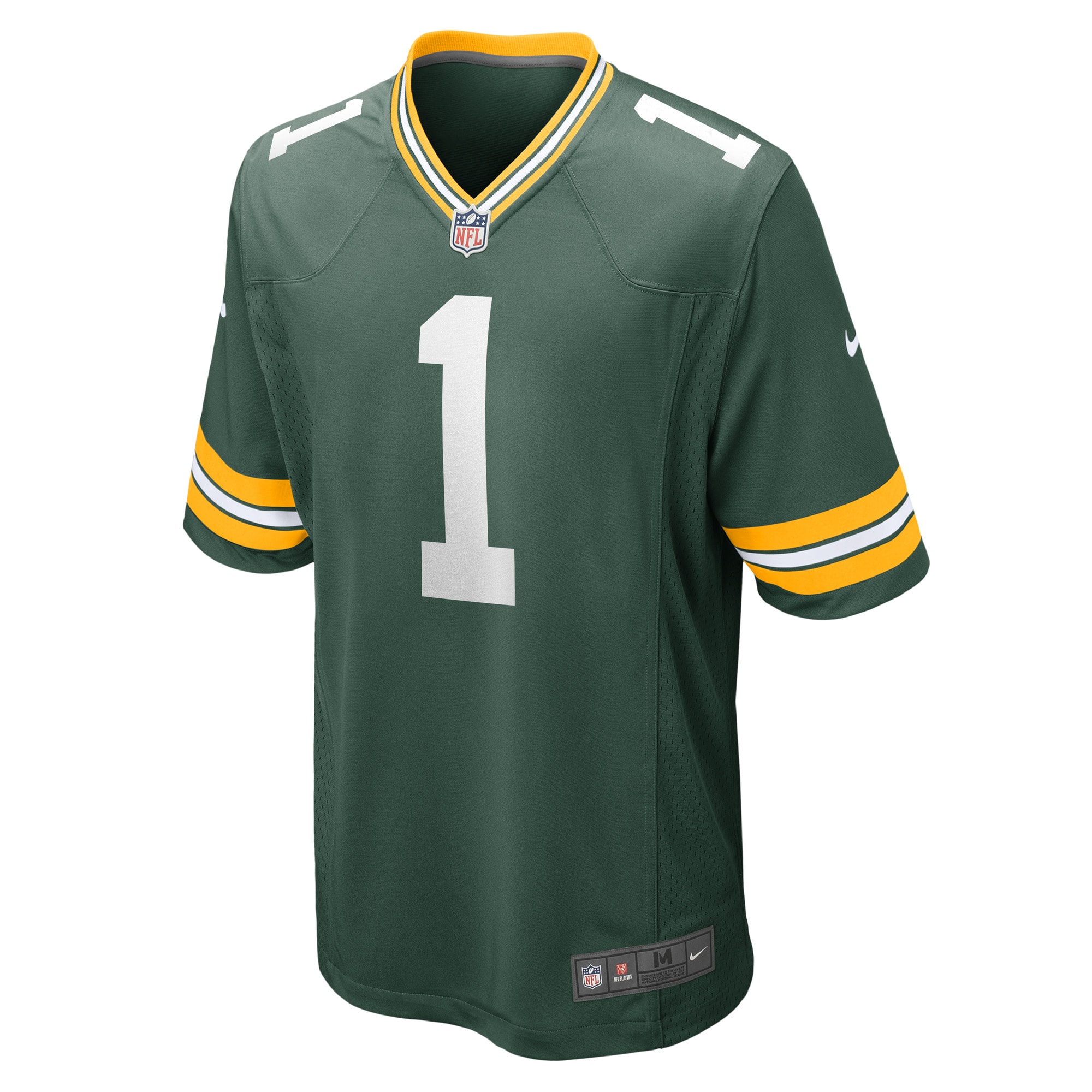 Number 1 Groom Green Bay Packers Nike Game Jersey – Green Clowdercats