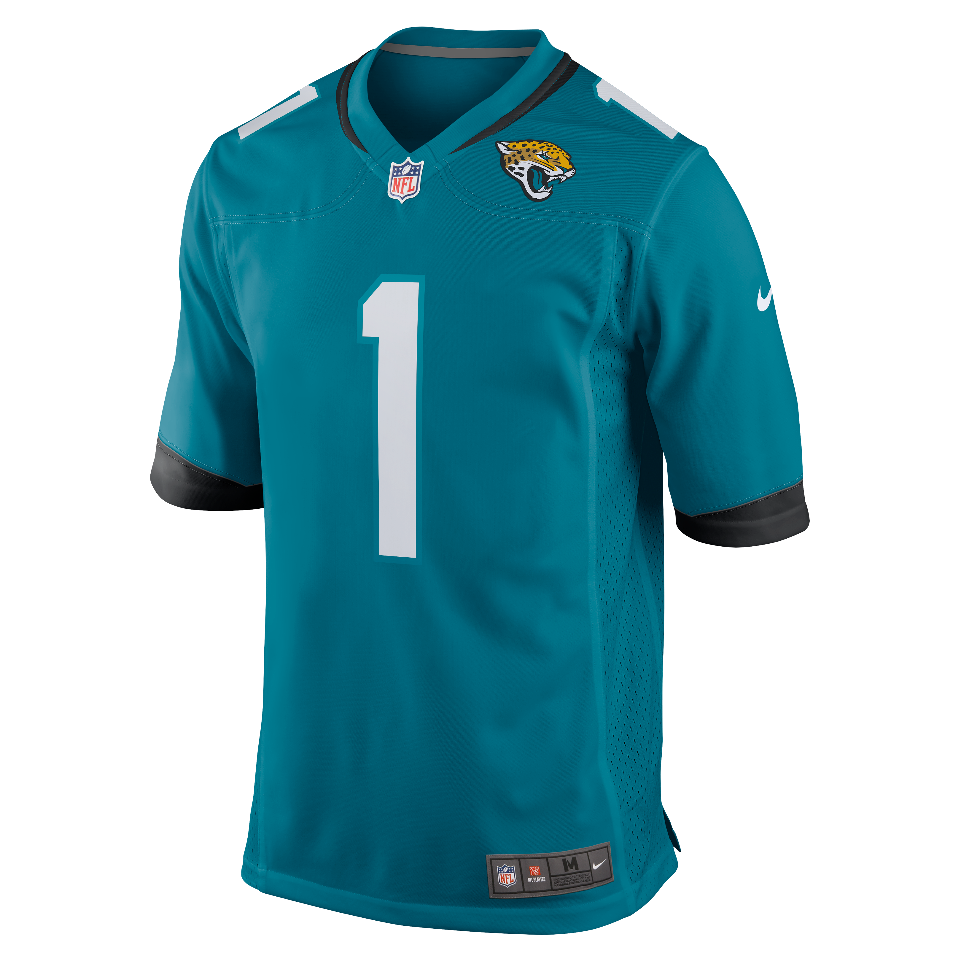 Number 1 Groom Jacksonville Jaguars Nike Game Jersey – Teal Clowdercats