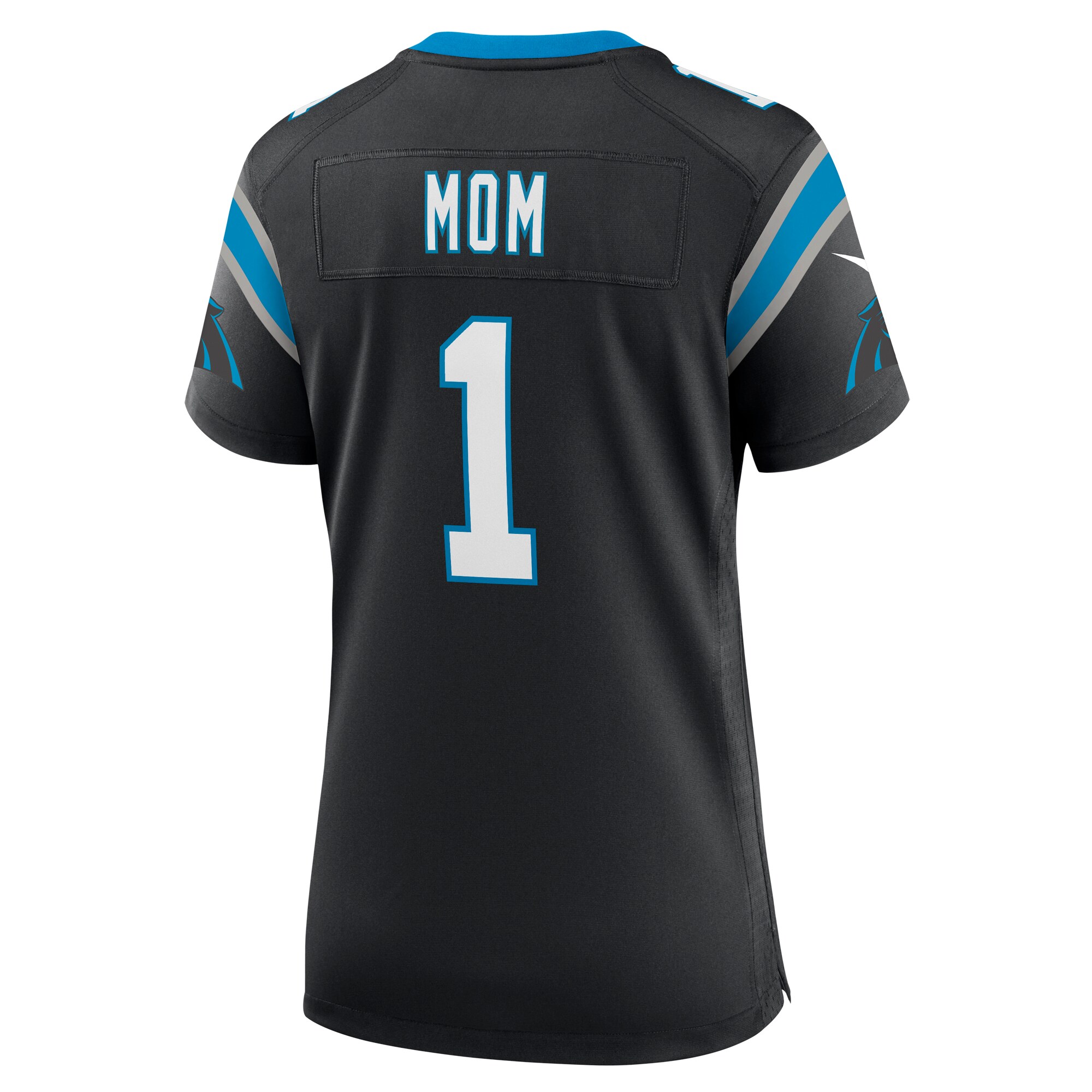 Number 1 Mom Carolina Panthers Nike Women’s Game Jersey – Black Clowdercats