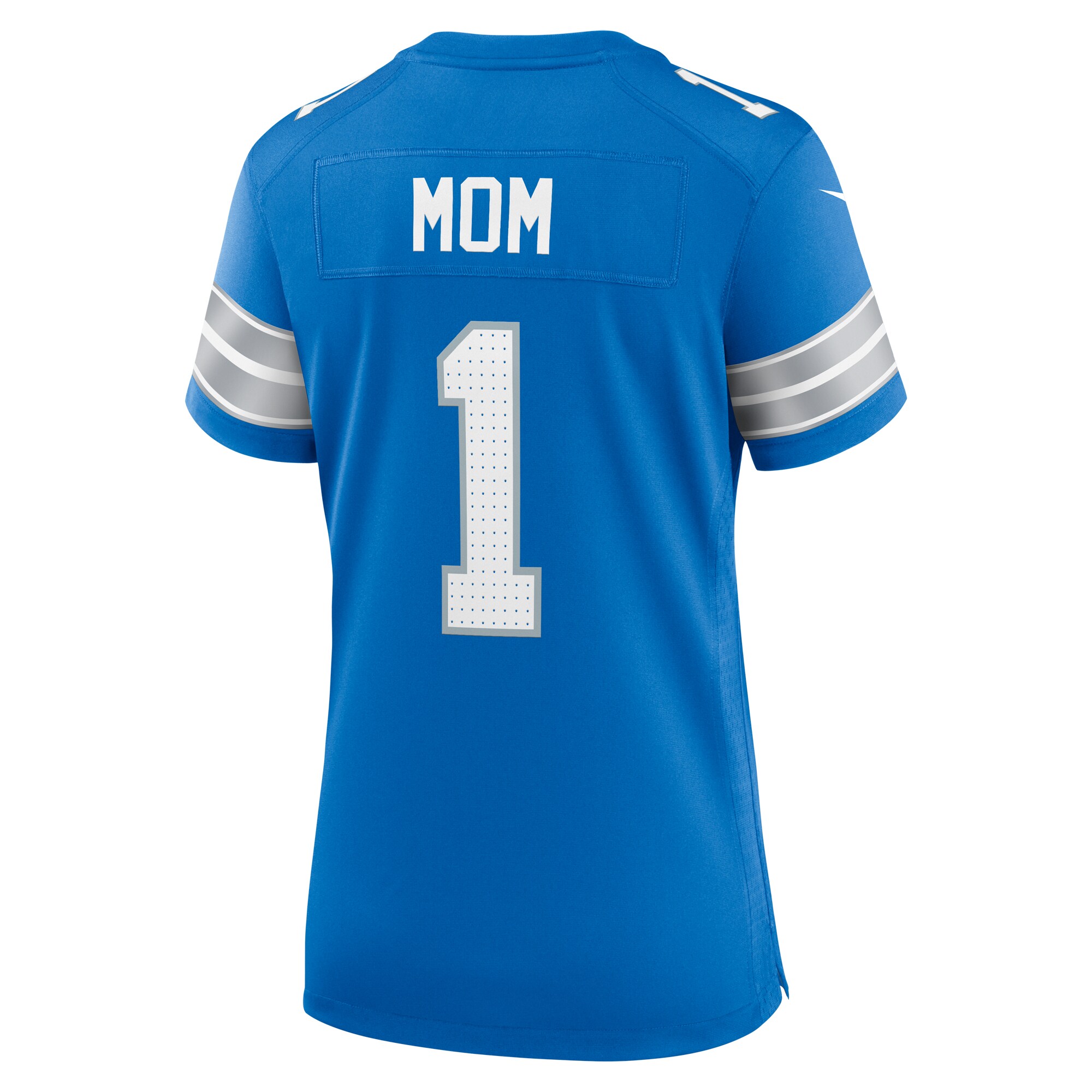 Number 1 Mom Detroit Lions Nike Game Jersey – Blue Clowdercats
