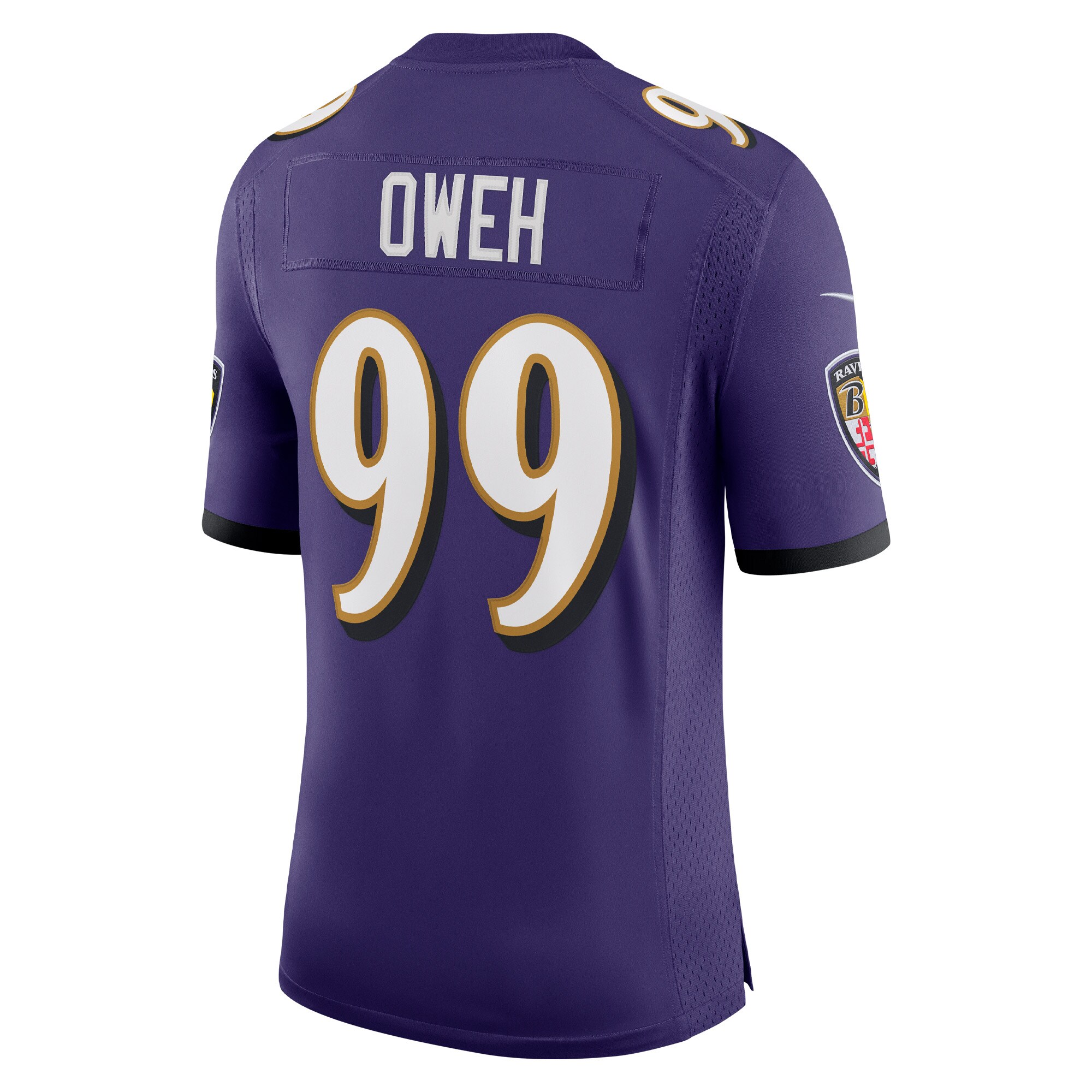 Odafe Oweh Baltimore Ravens Nike Vapor Limited Jersey – Purple Clowdercats
