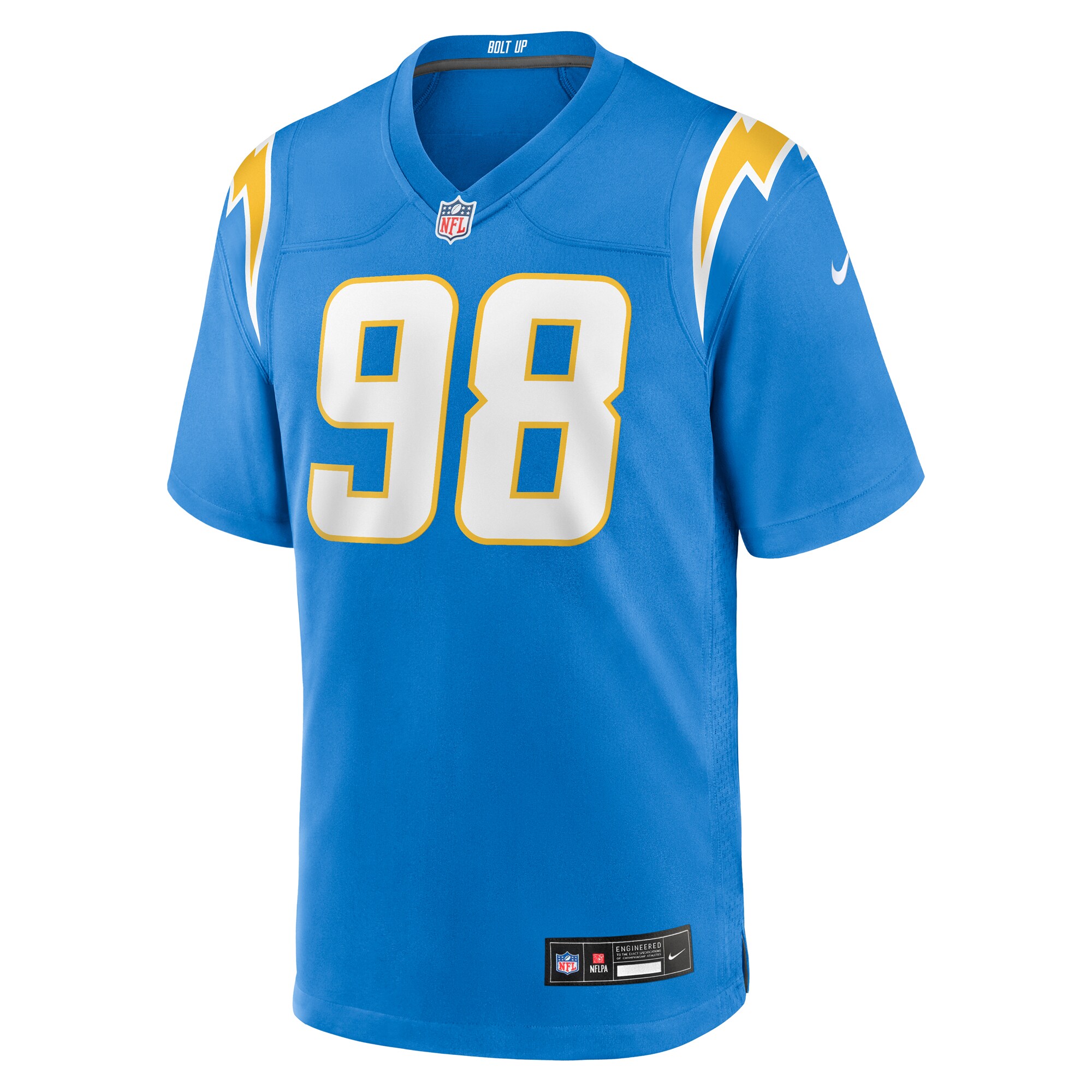 Odafe Oweh Los Angeles Chargers Nike Team Game Jersey – Powder Blue Clowdercats