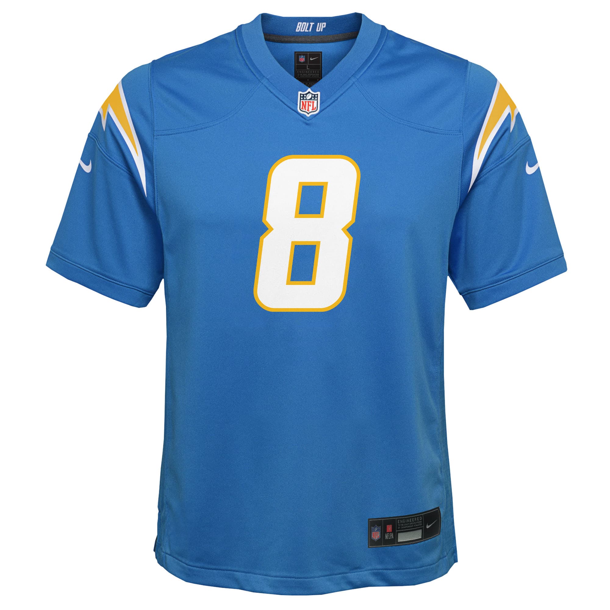 Omarion Hampton Los Angeles Chargers Nike Youth Team Game Jersey – Powder Blue Clowdercats