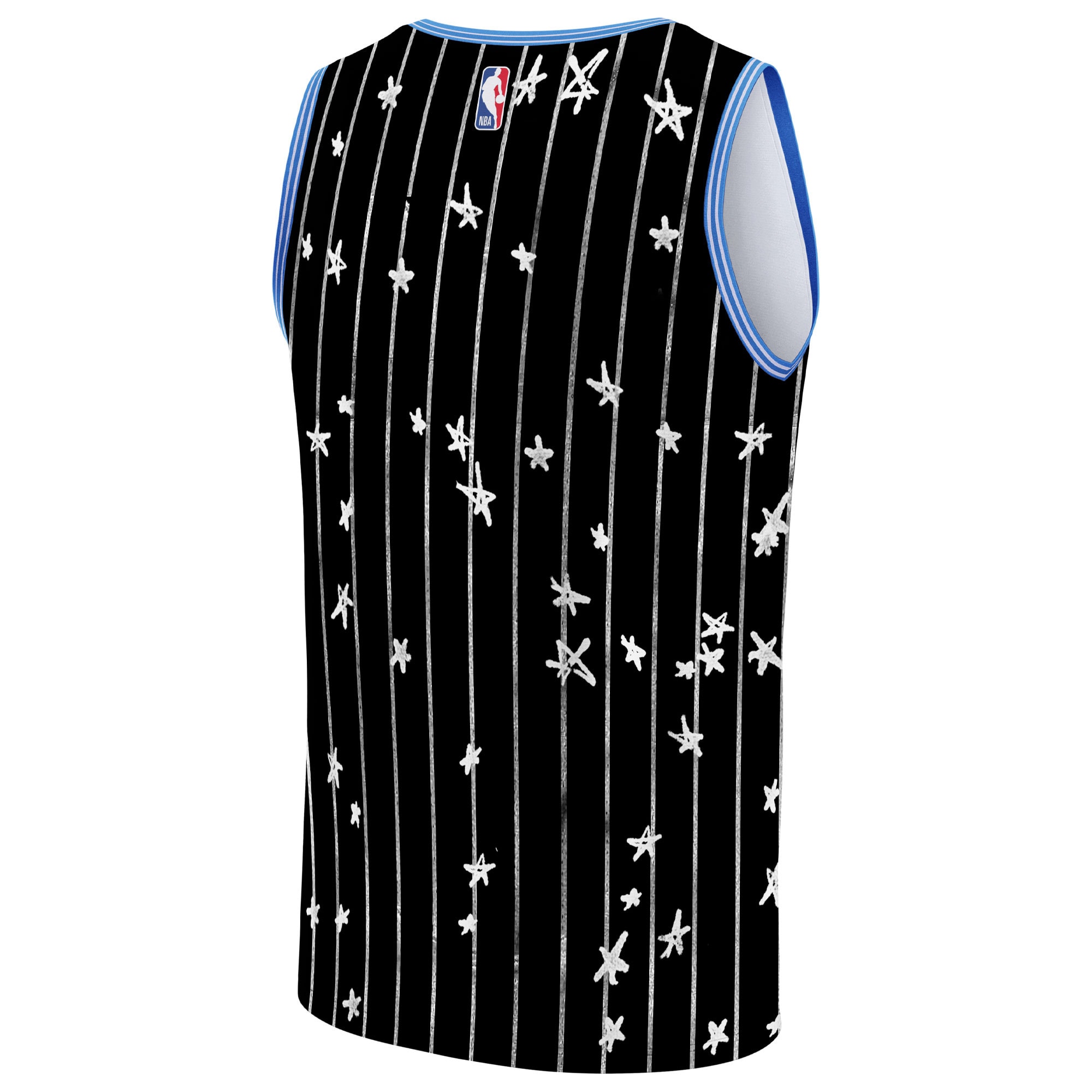 Orlando Magic NBA & KidSuper Studios by Fanatics Unisex Hometown Jersey – Black Clowdercats