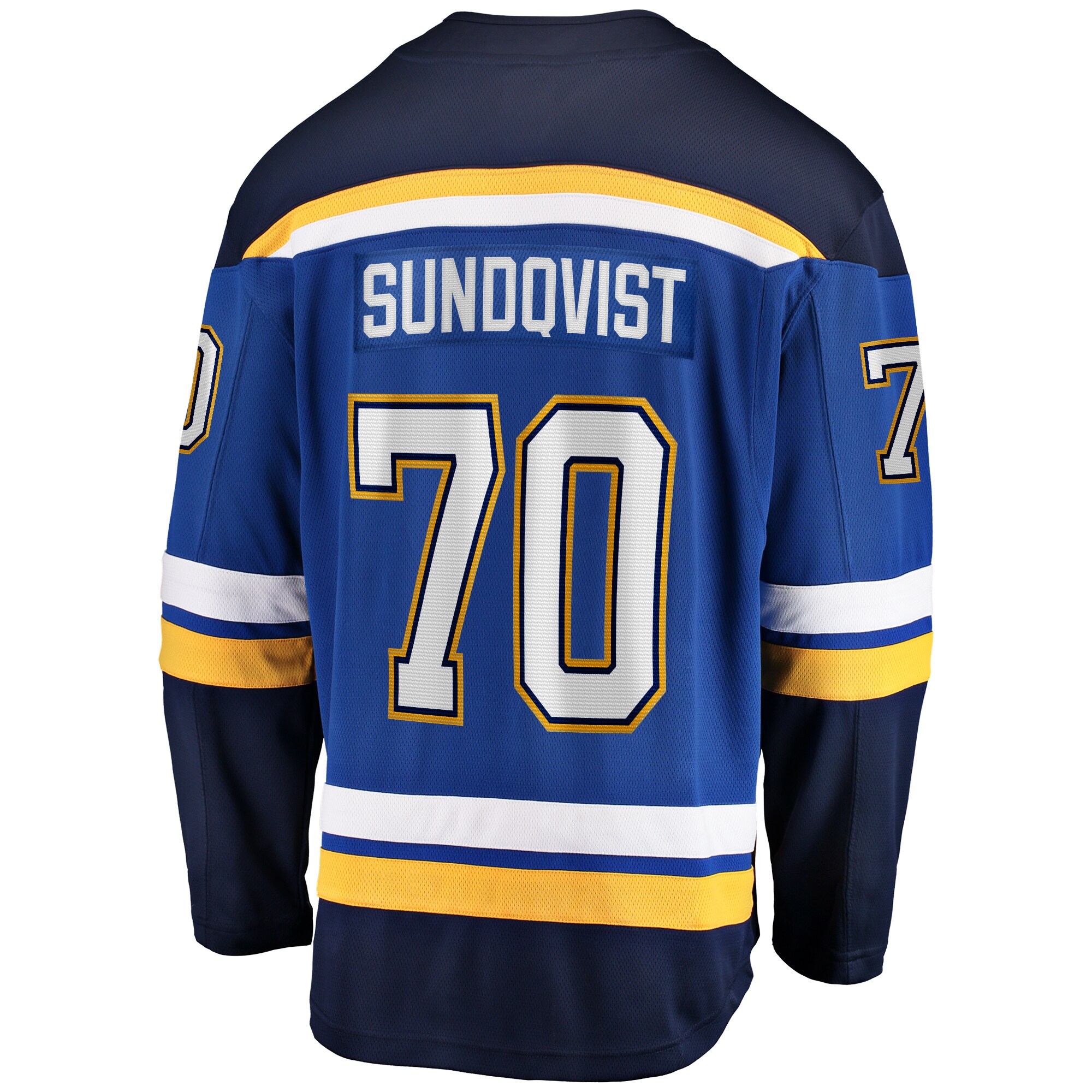 Oskar Sundqvist St. Louis Blues Fanatics Home Breakaway Player Jersey – Blue Clowdercats