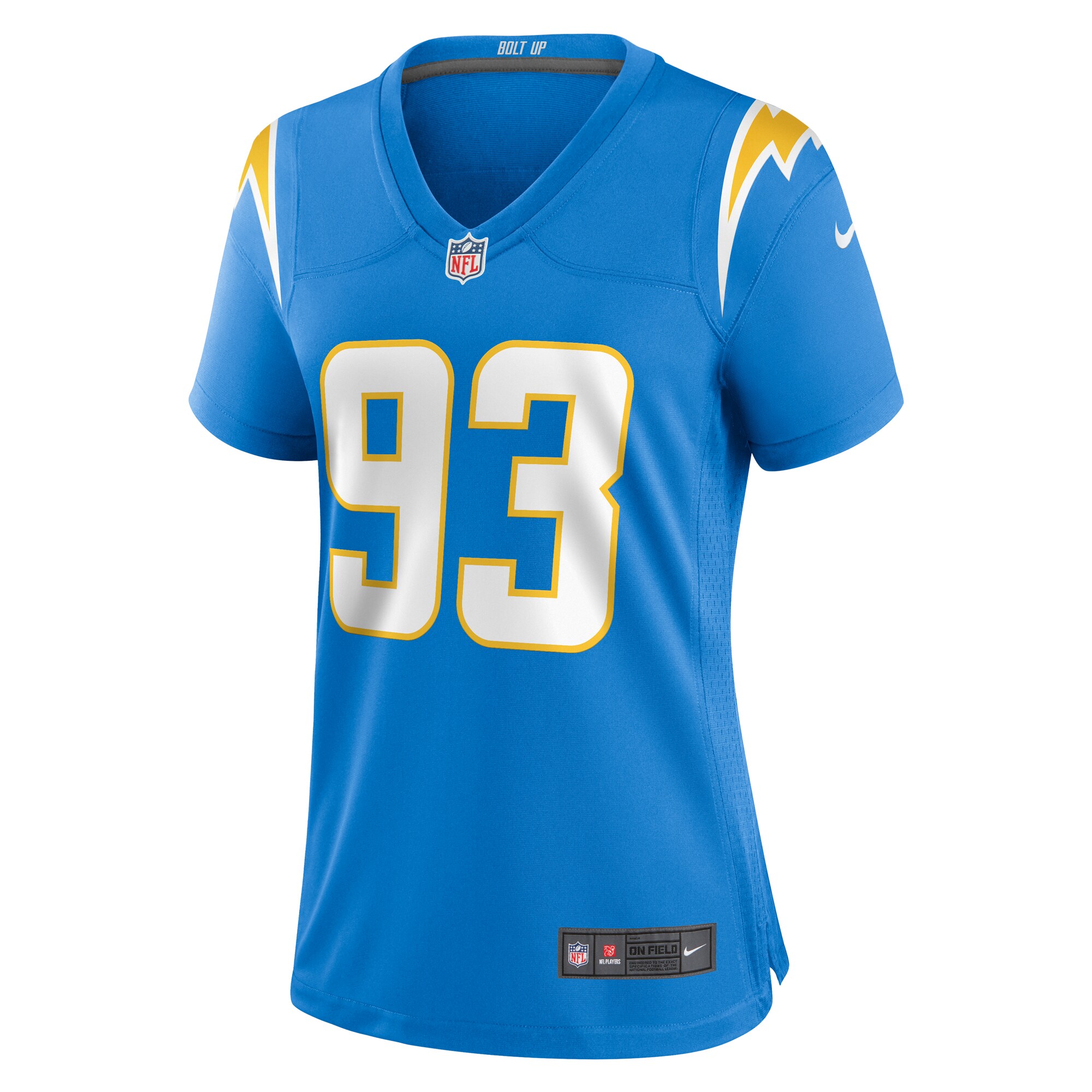 Otito Ogbonnia Los Angeles Chargers Nike Women’s Game Player Jersey – Powder Blue Clowdercats