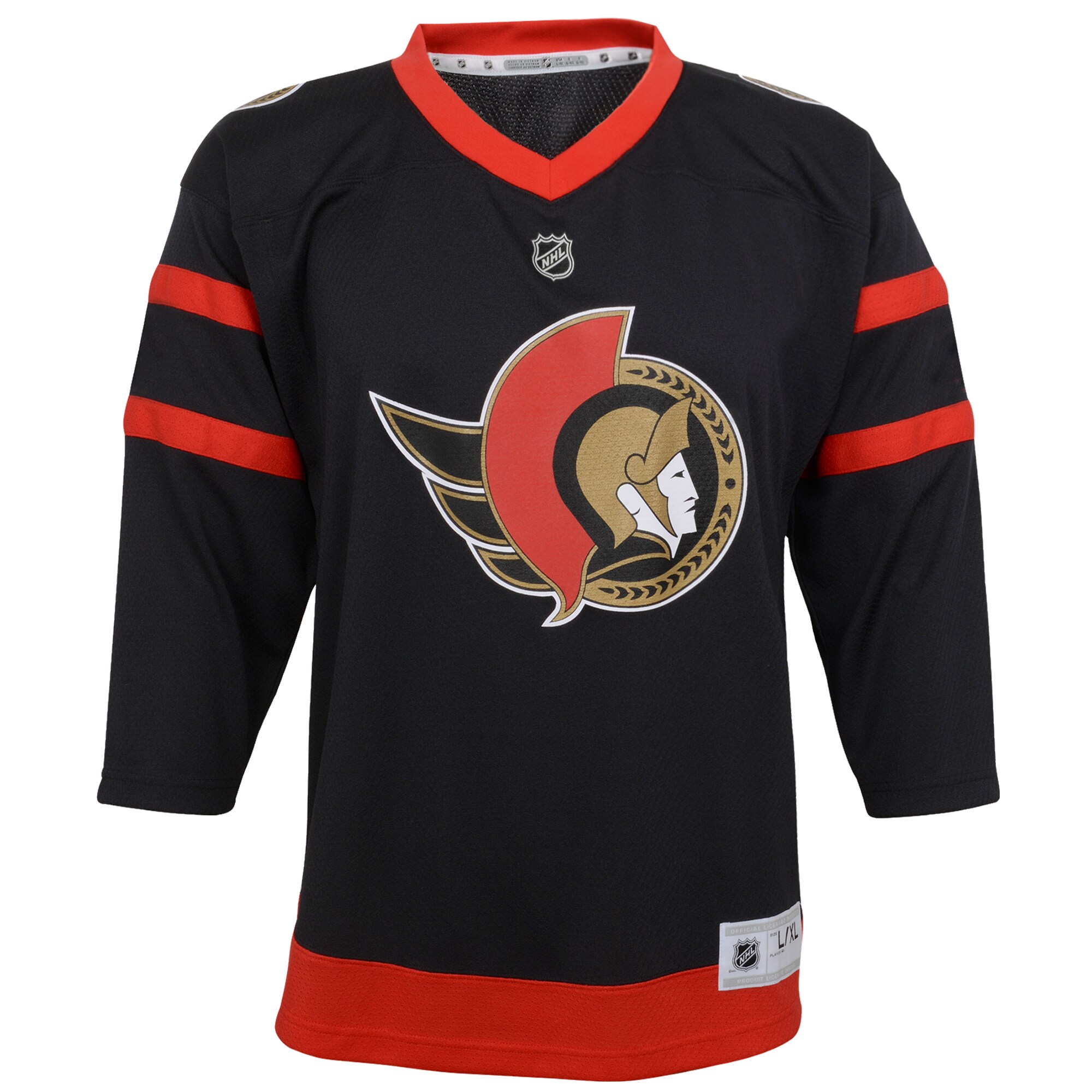 Ottawa Senators Youth Home Replica Blank Jersey – Black Clowdercats