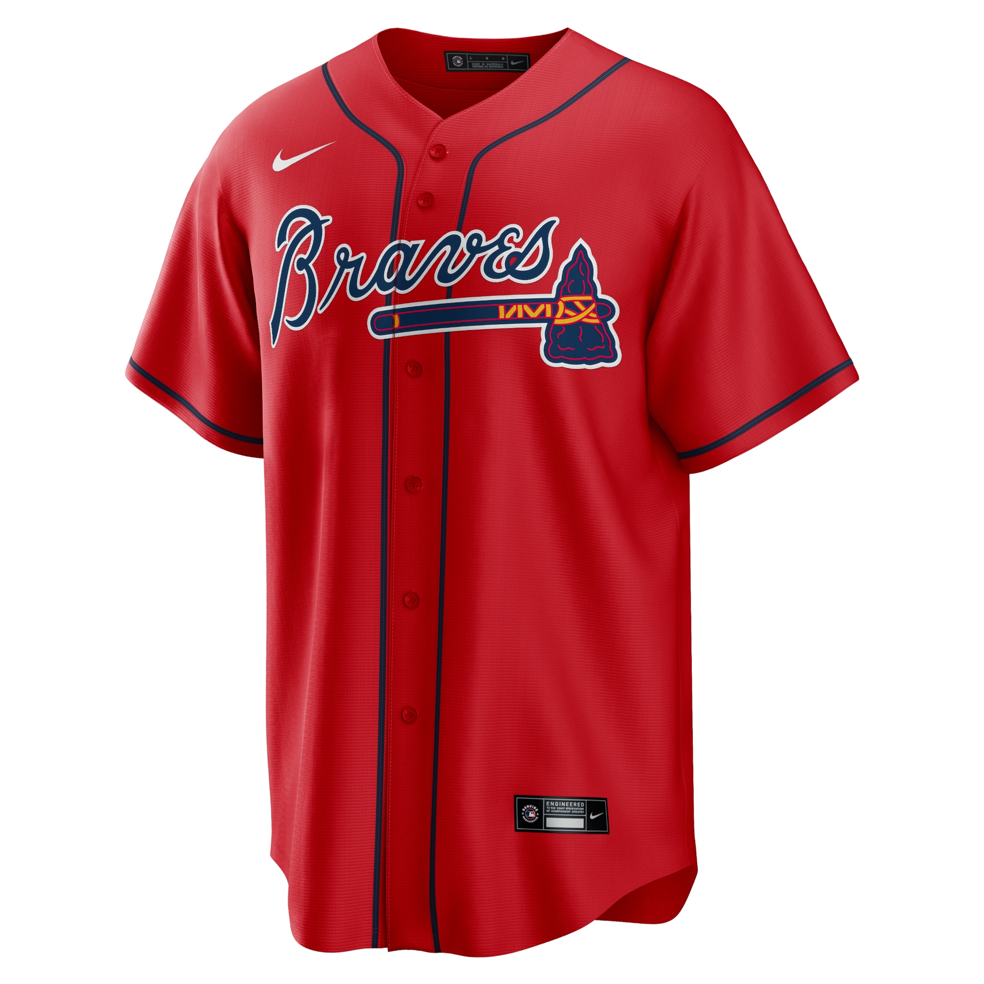 Ozzie Albies Atlanta Braves Nike Alternate 2 Replica Jersey – Red